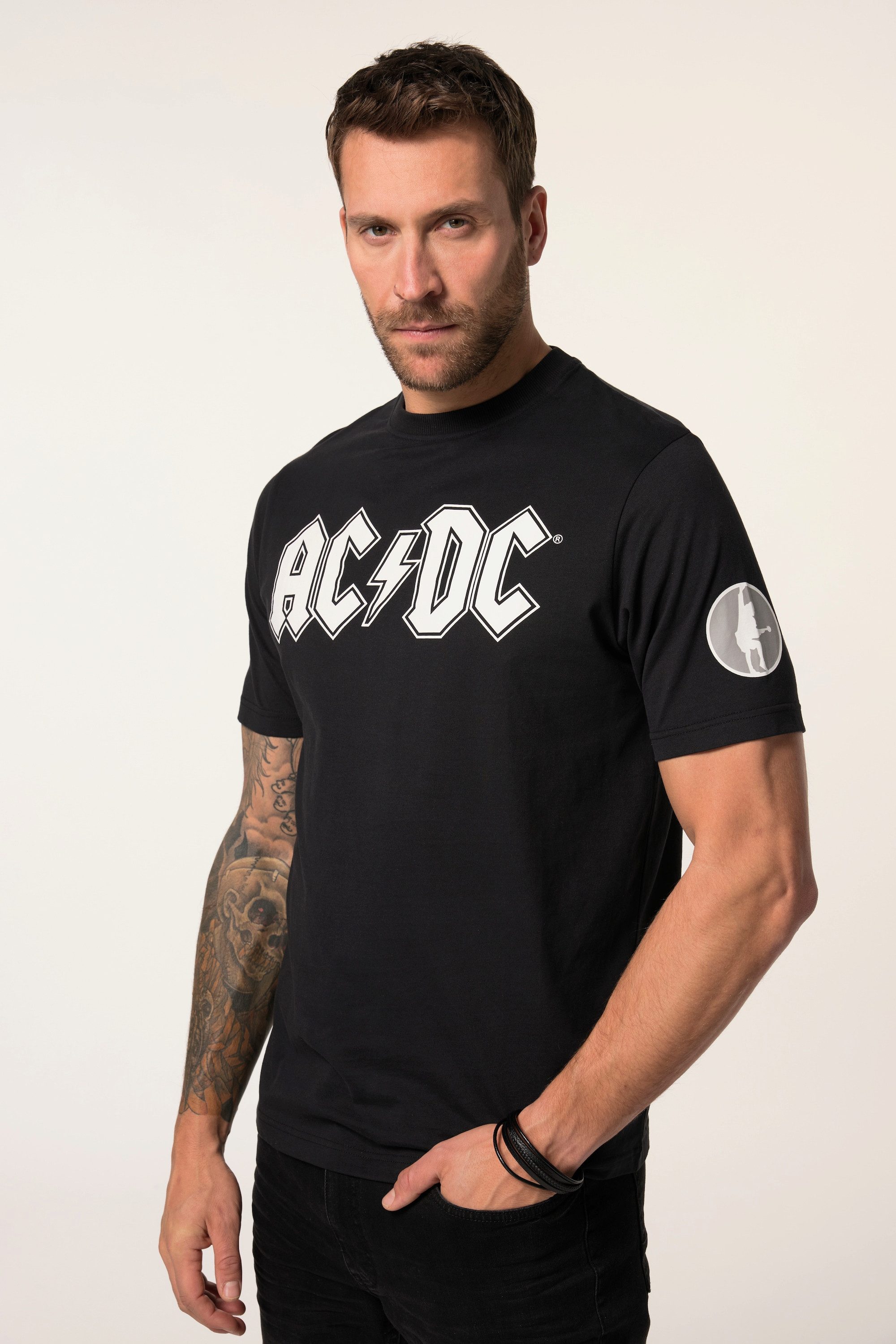 JP1880 T-Shirt T-Shirt Bandshirt AC/DC Halbarm