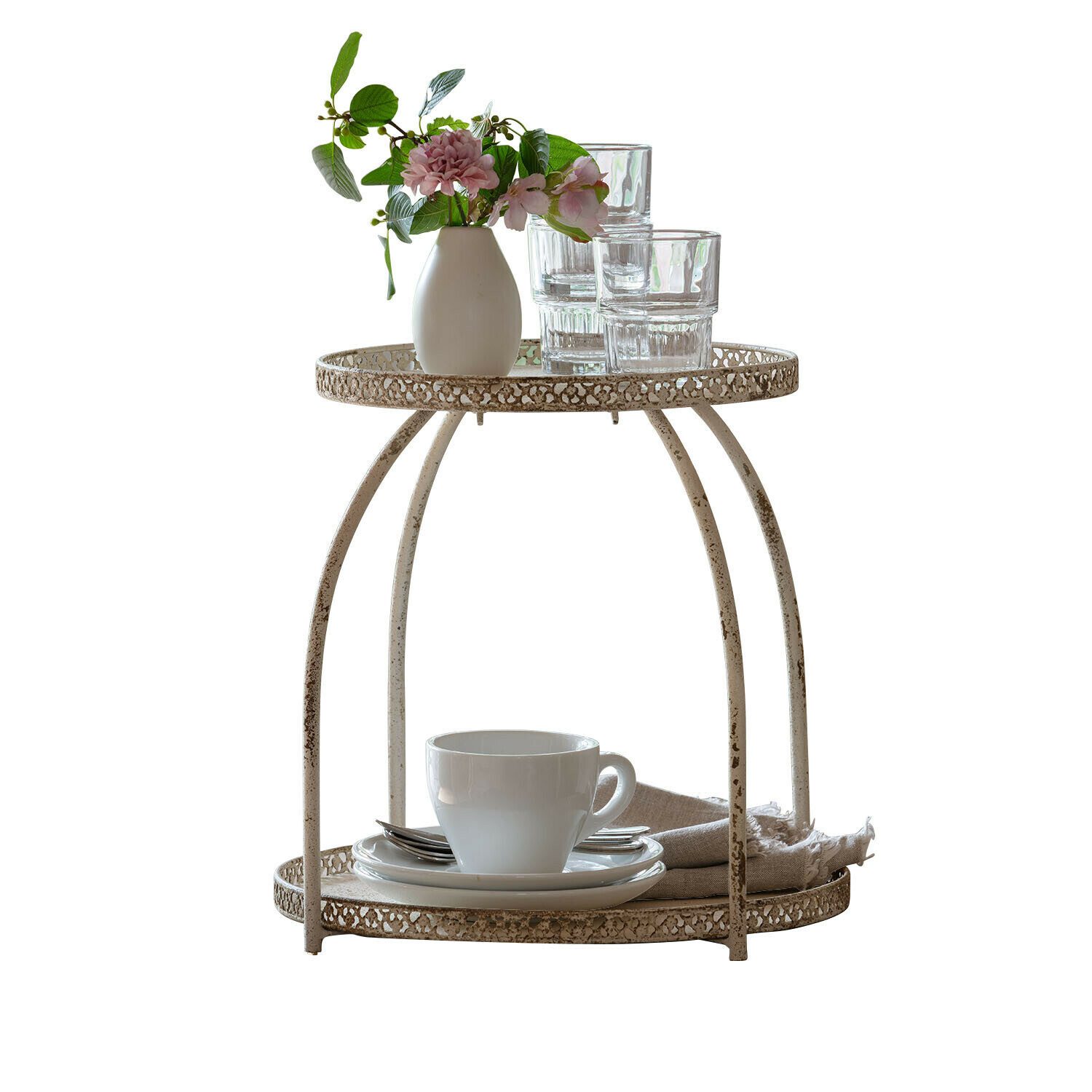 Mirabeau Etagere Etagere Nolienne antikweiß, Eisen