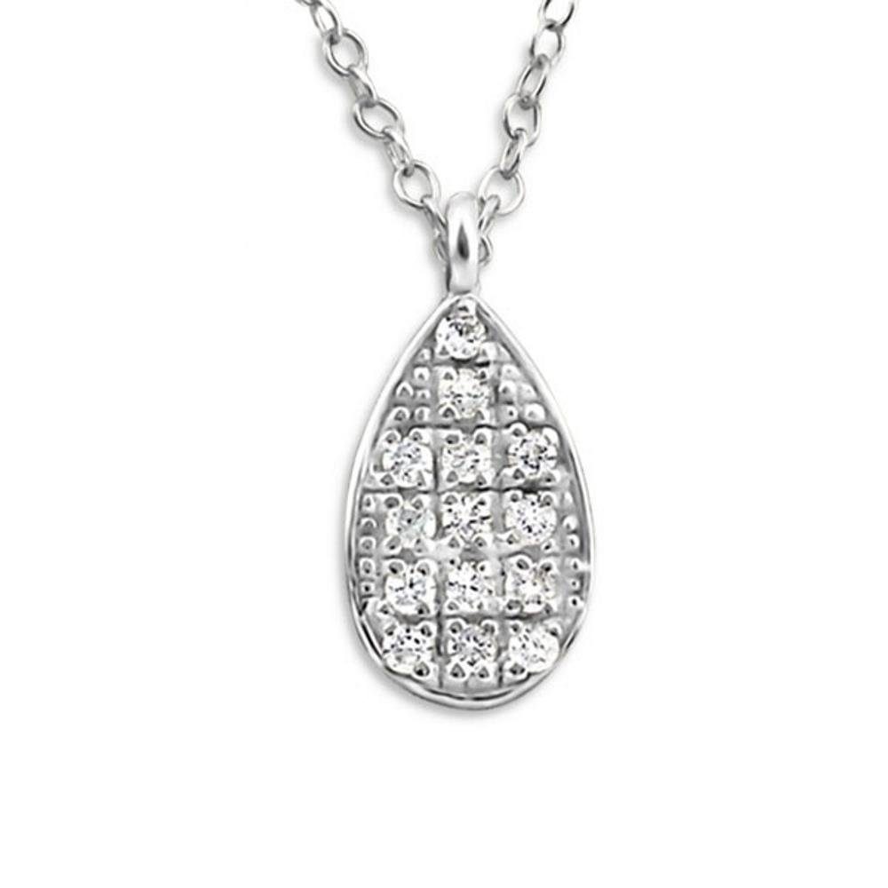 BUNGSA Ketten-Set Kette Tränen aus 925 Silber Damen (1-tlg), Halskette Necklace