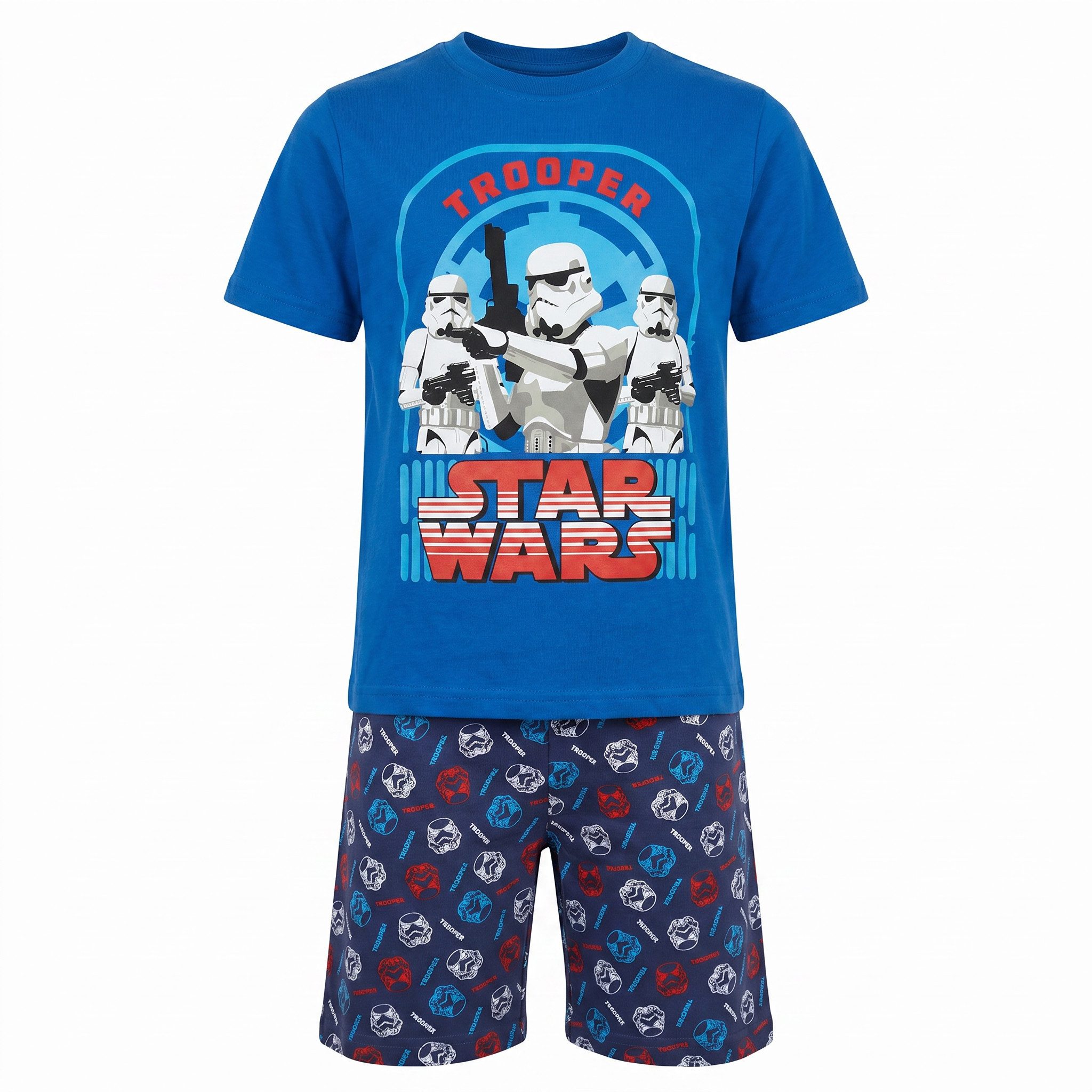 Star Wars Schlafanzug Star Wars Stormtrooper Jungen Pyjama kurz Gr. 98-116 Gr. 98 bis 110