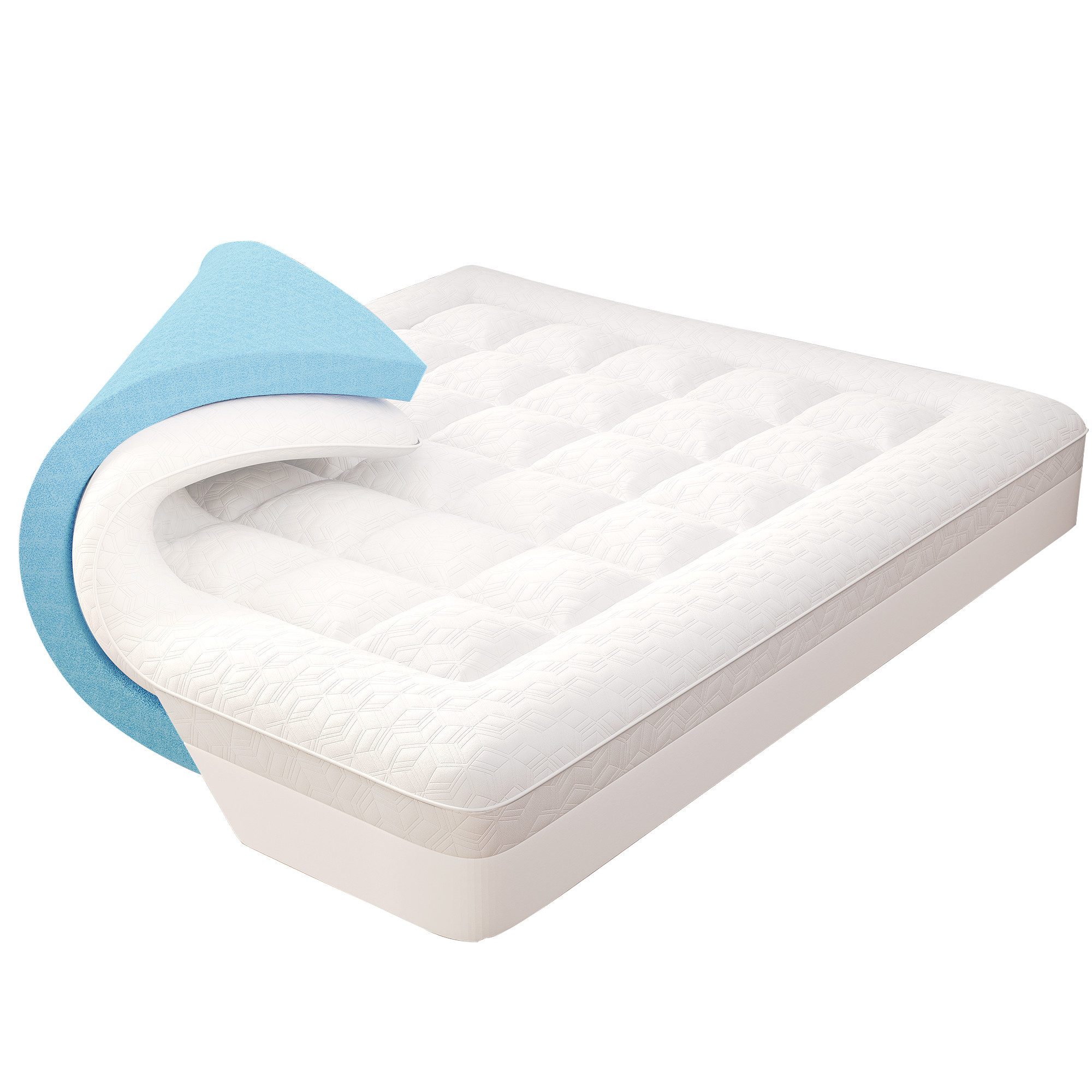 DoChair, Topper 10 cm hoch Gel Memory-Schaum Matratzentopper, (2,5cm kühlen günstig online kaufen