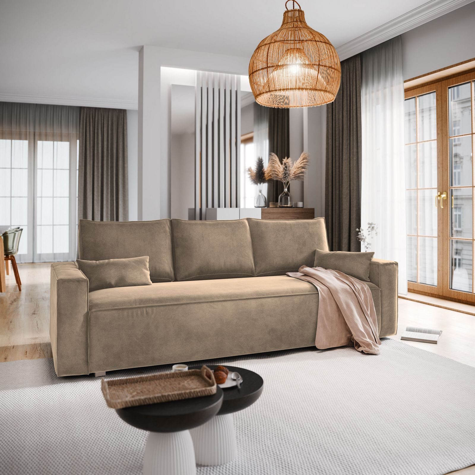 Masseno Sofa ALATRI mit Schlaffunktion, Schlafsofa, günstig online kaufen