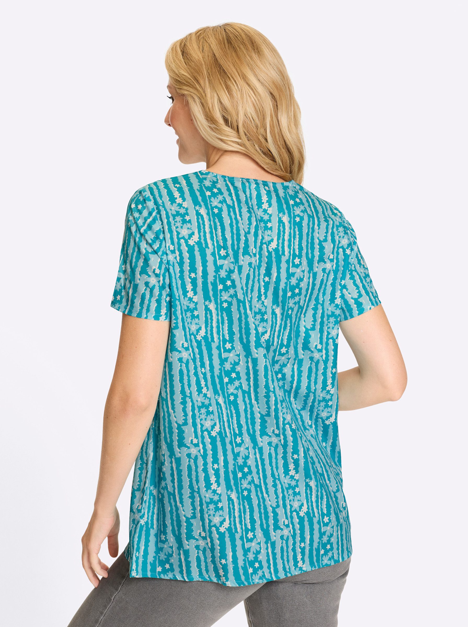 Sieh an! Klassische Bluse Kurzarm-Bluse Kurzarm