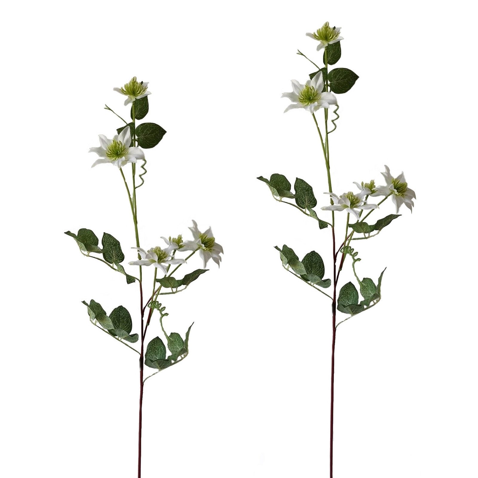 Kunstblume Clematis Weiß 2er Set 78 günstig online kaufen