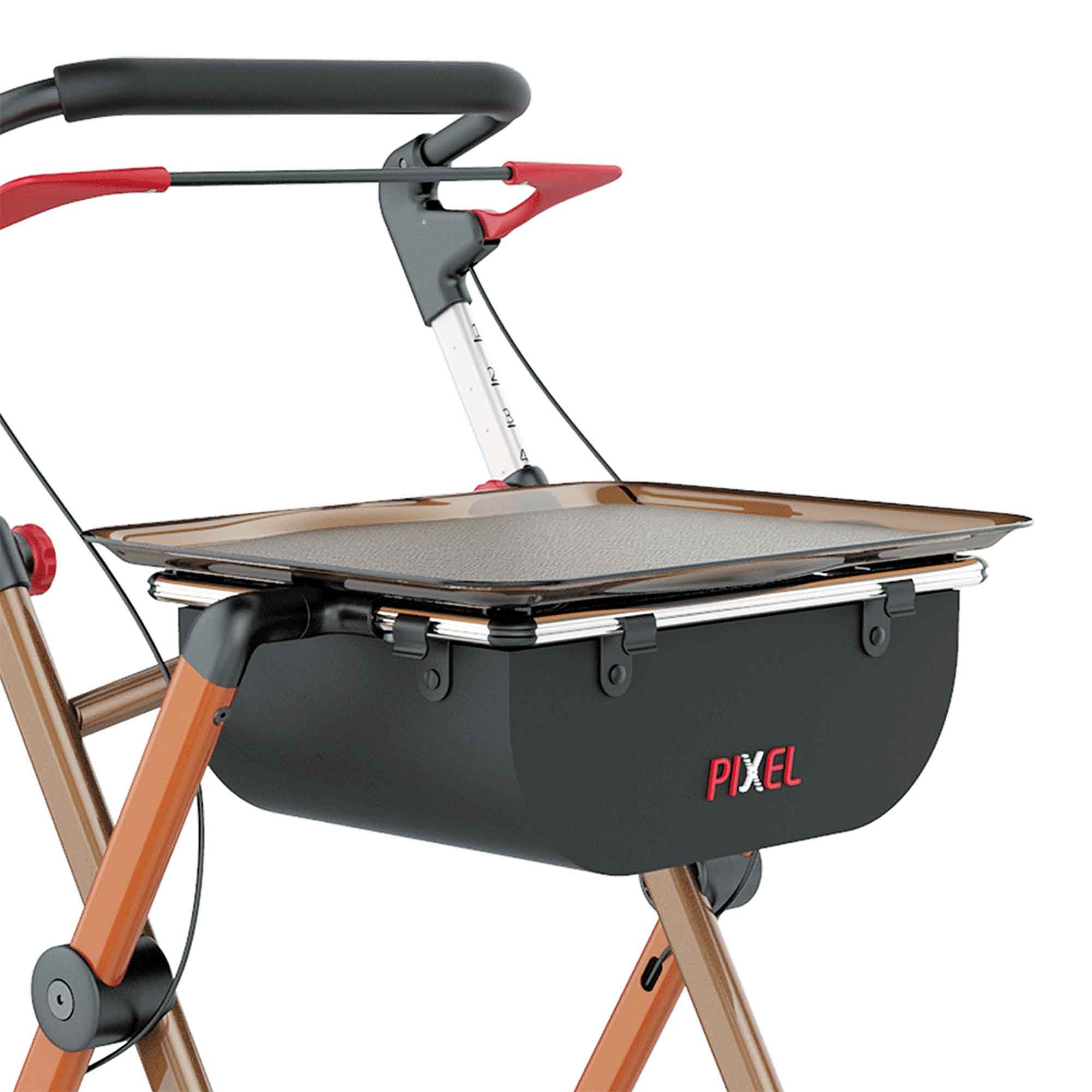 Rehasense Rollator Spülmaschinenfestes Tablett für Rollator Pixel