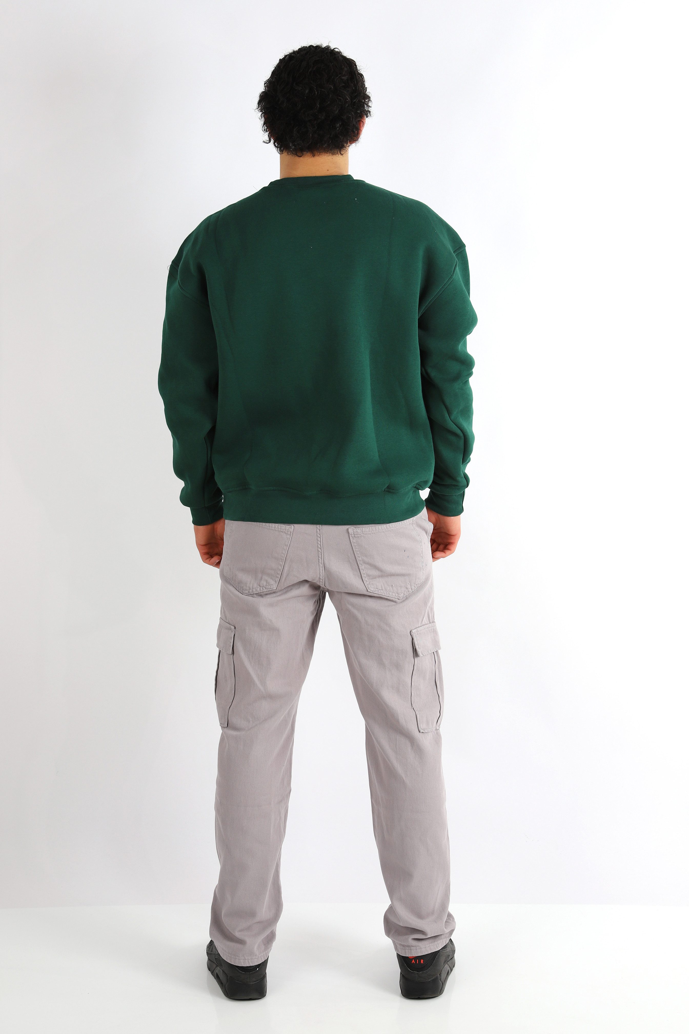 Megaman Jeans Sweatshirt Basic Sweatshirt I Pullover Herren aus Baumwolle & Elastan Print