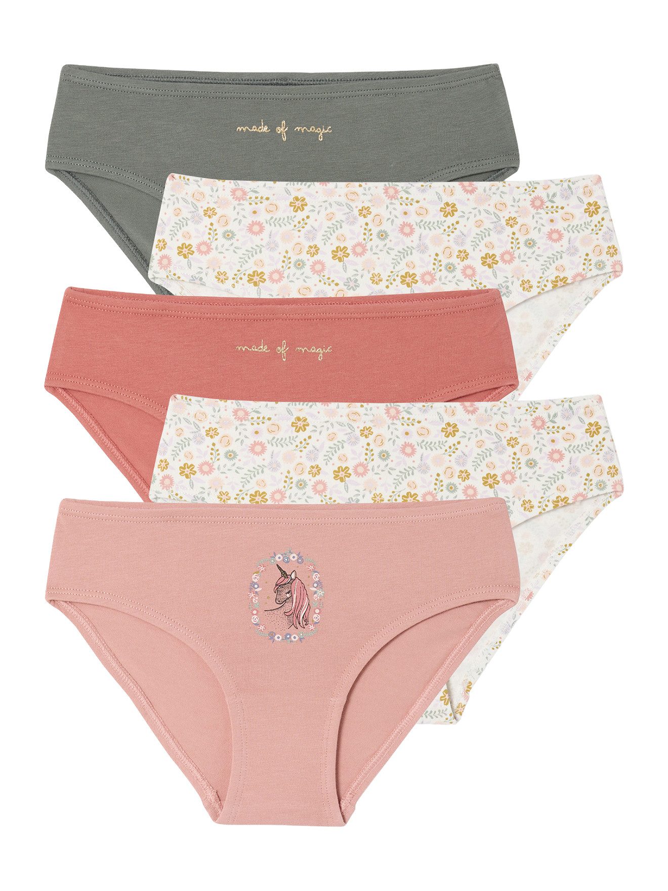 Slip Mädchen Slips mit Prints, Bio-Baumwolle