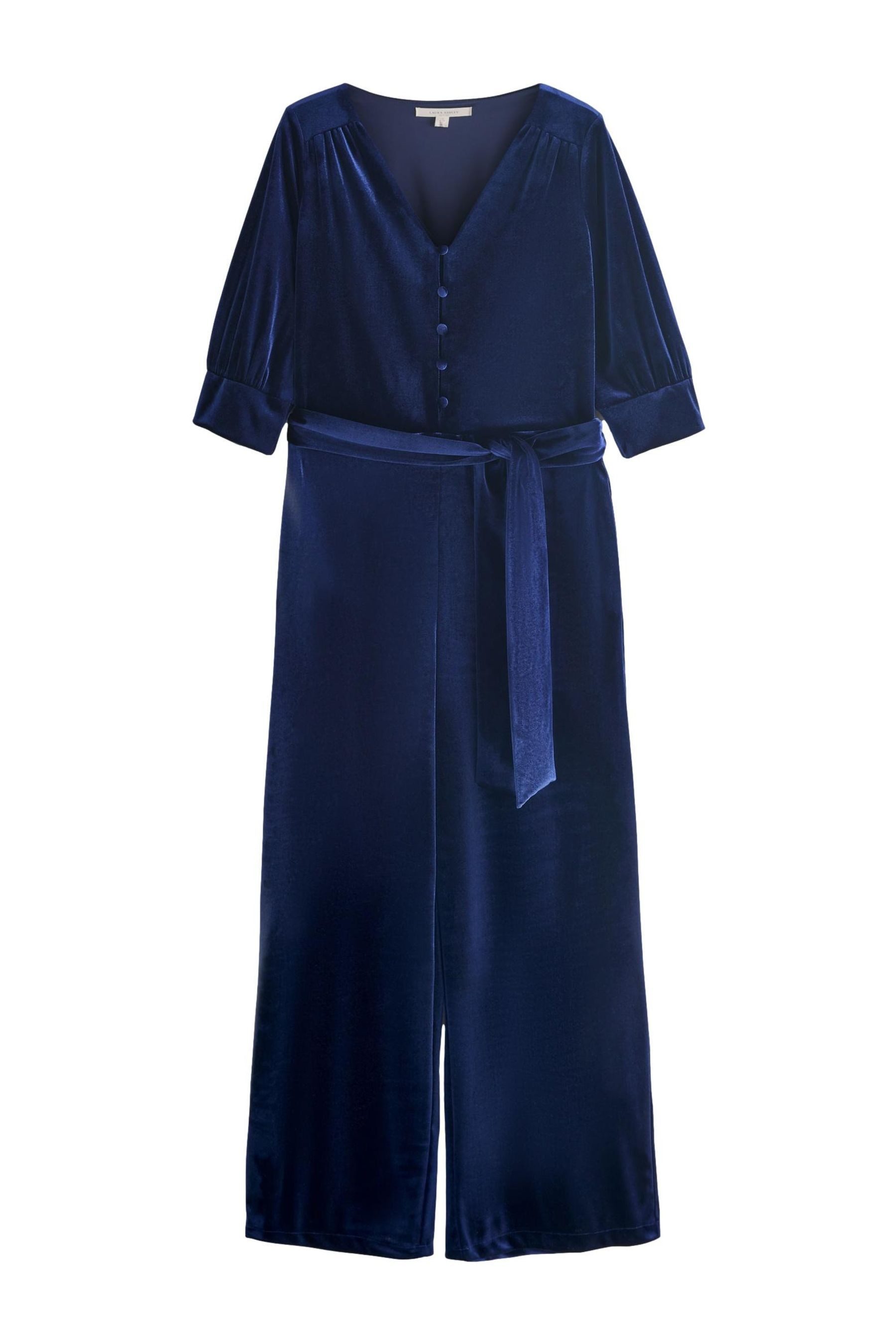 LAURA ASHLEY Jumpsuit Laura Ashley Party-Jumpsuit aus Samt + weitem Bein (1 günstig online kaufen