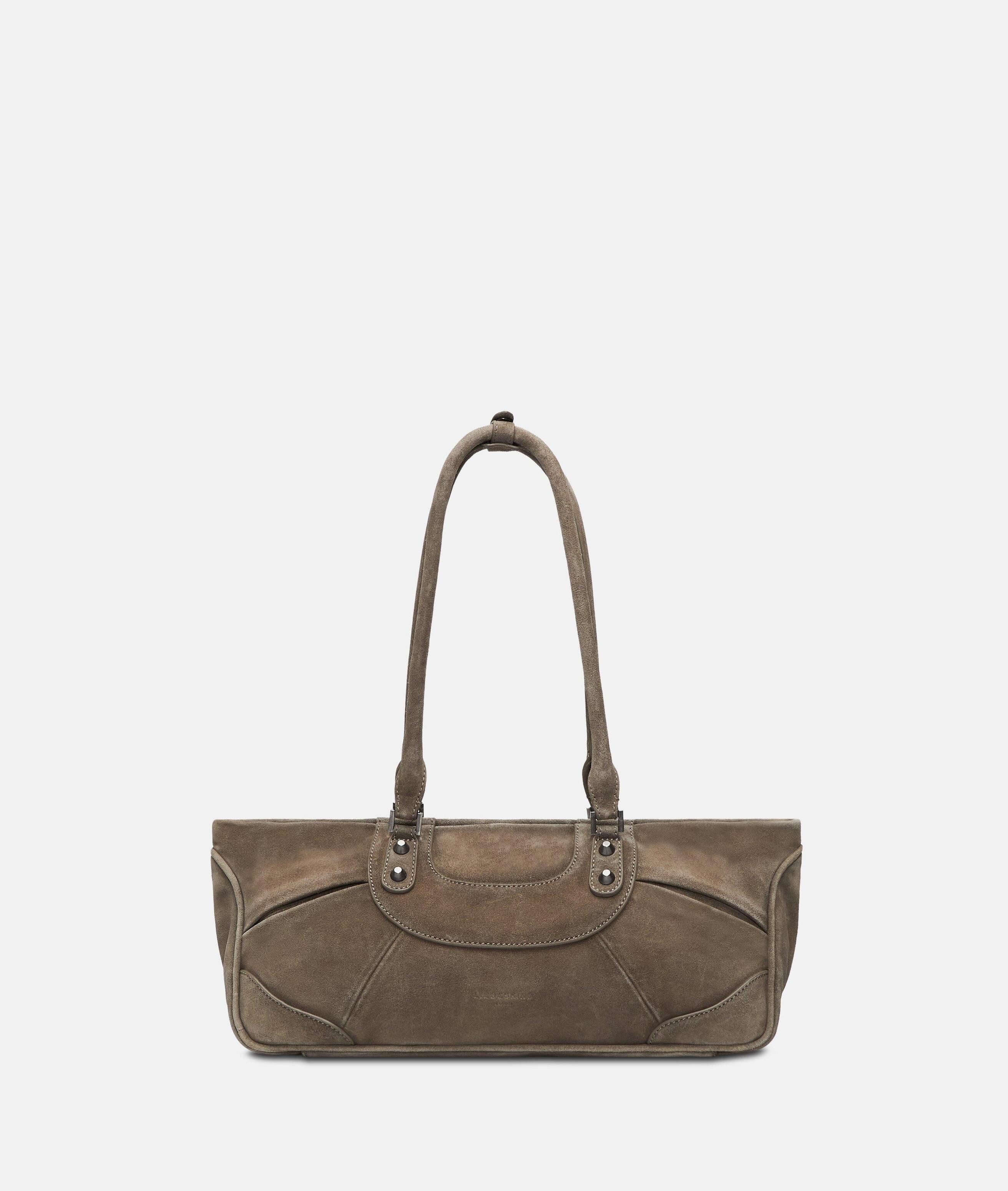 Liebeskind Berlin Schultertasche Archive Esther Satchel S, Handliche Schultertasche aus Veloursleder