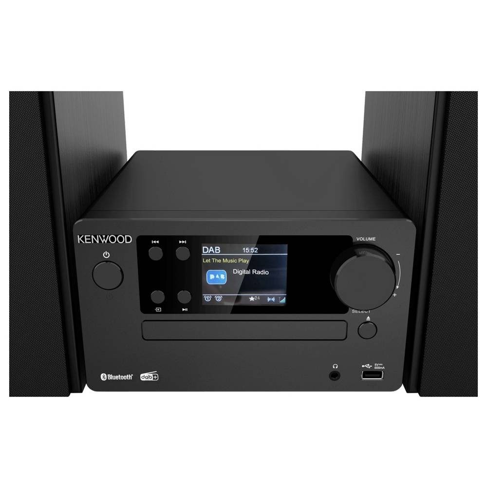 Kenwood M-725DAB-B Stereoanlage DAB+, Bluetooth®, CD, USB, 2 x 25 W Schwarz Stereoanlage