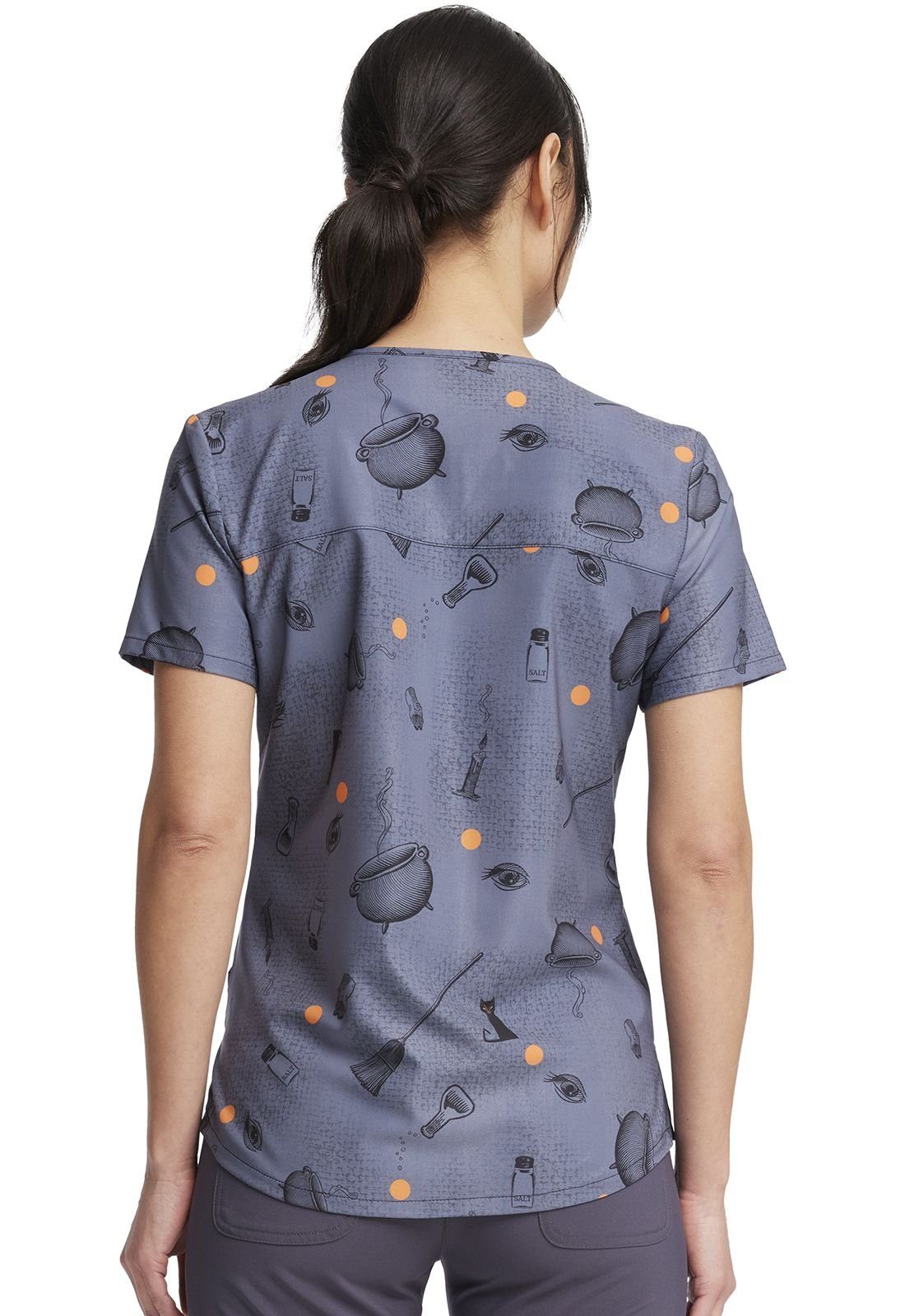 Cherokee Funktionsbluse Bunt bedruckter Damen Kasack "hocus pocus" Kasack mit Motiv – Bild 3 von 5
