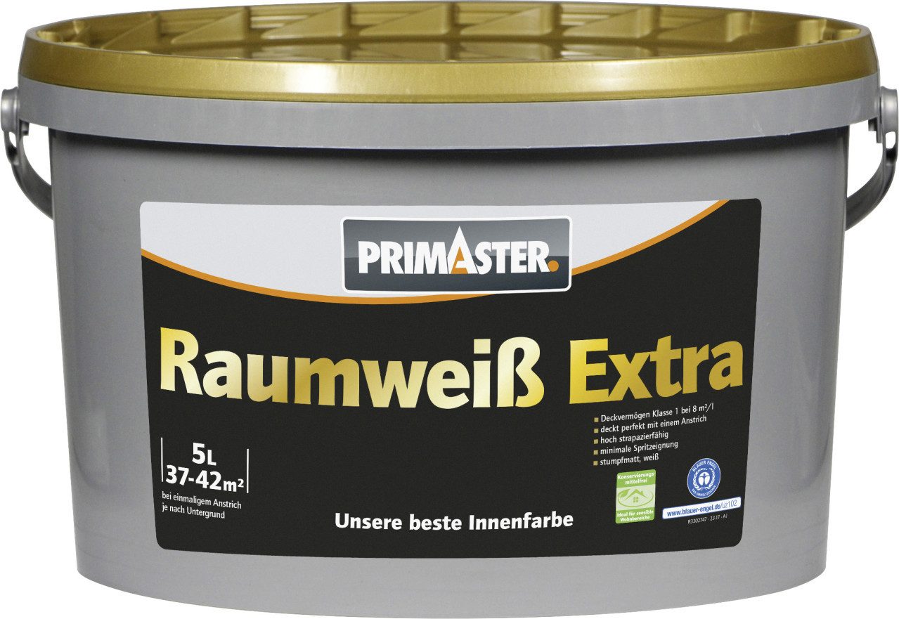 Primaster Wandfarbe Primaster Raumweiß Extra konservierungsmittelfrei