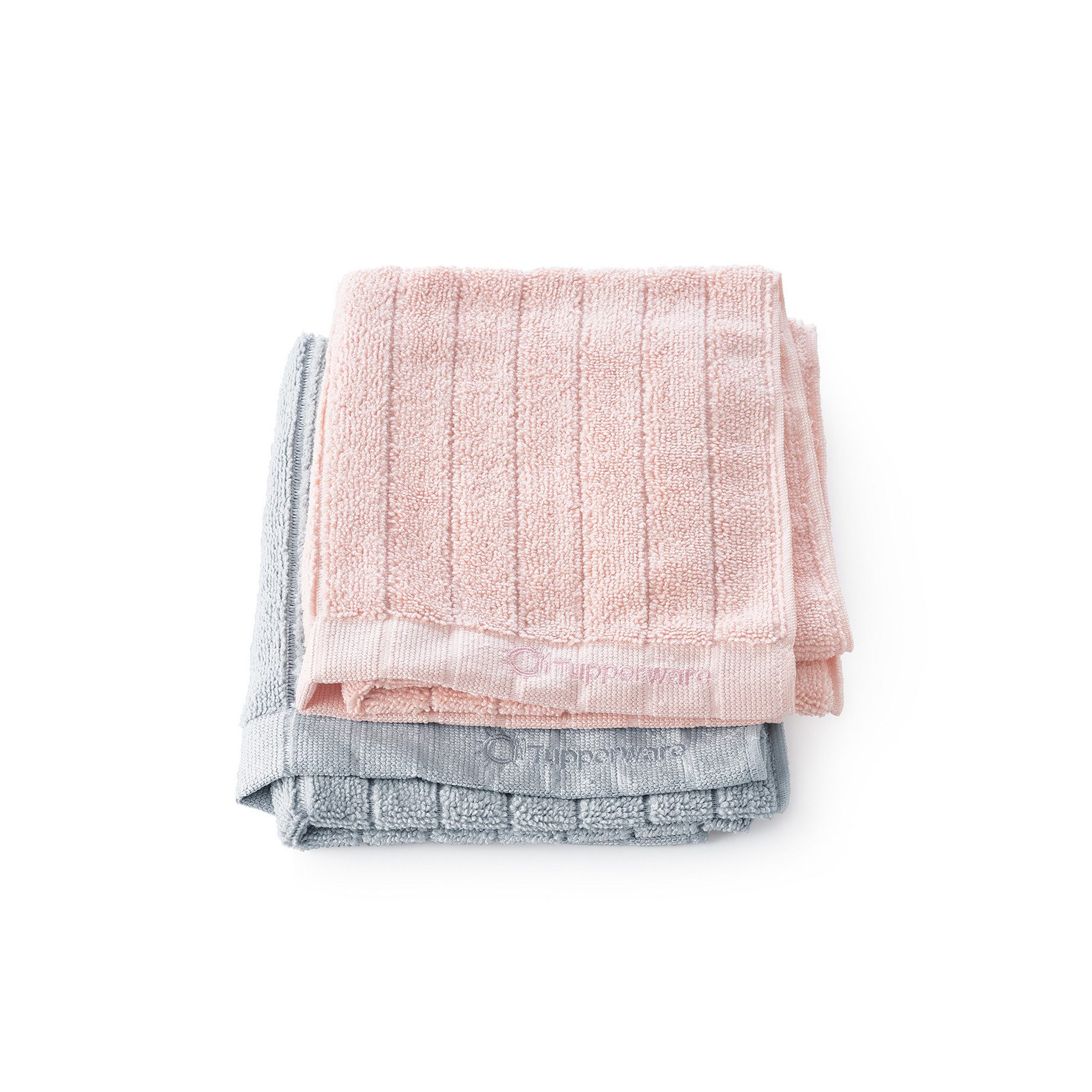 TUPPERWARE Tupperware Mikrofasertuch FaserPro Küche grau + rosa Reinigungstücher