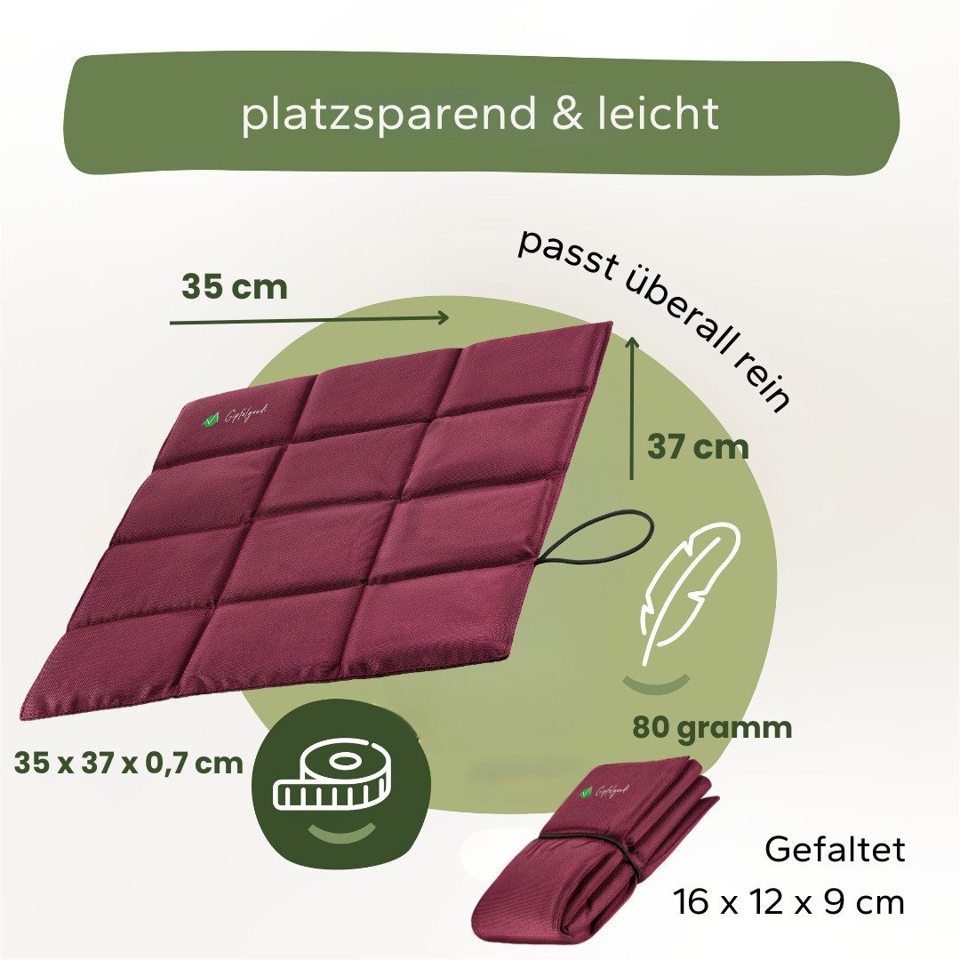 Gipfelgaudi Thermositzkissen Outdoor Sitzkissen faltbar inkl. Tasche, Ultra günstig online kaufen
