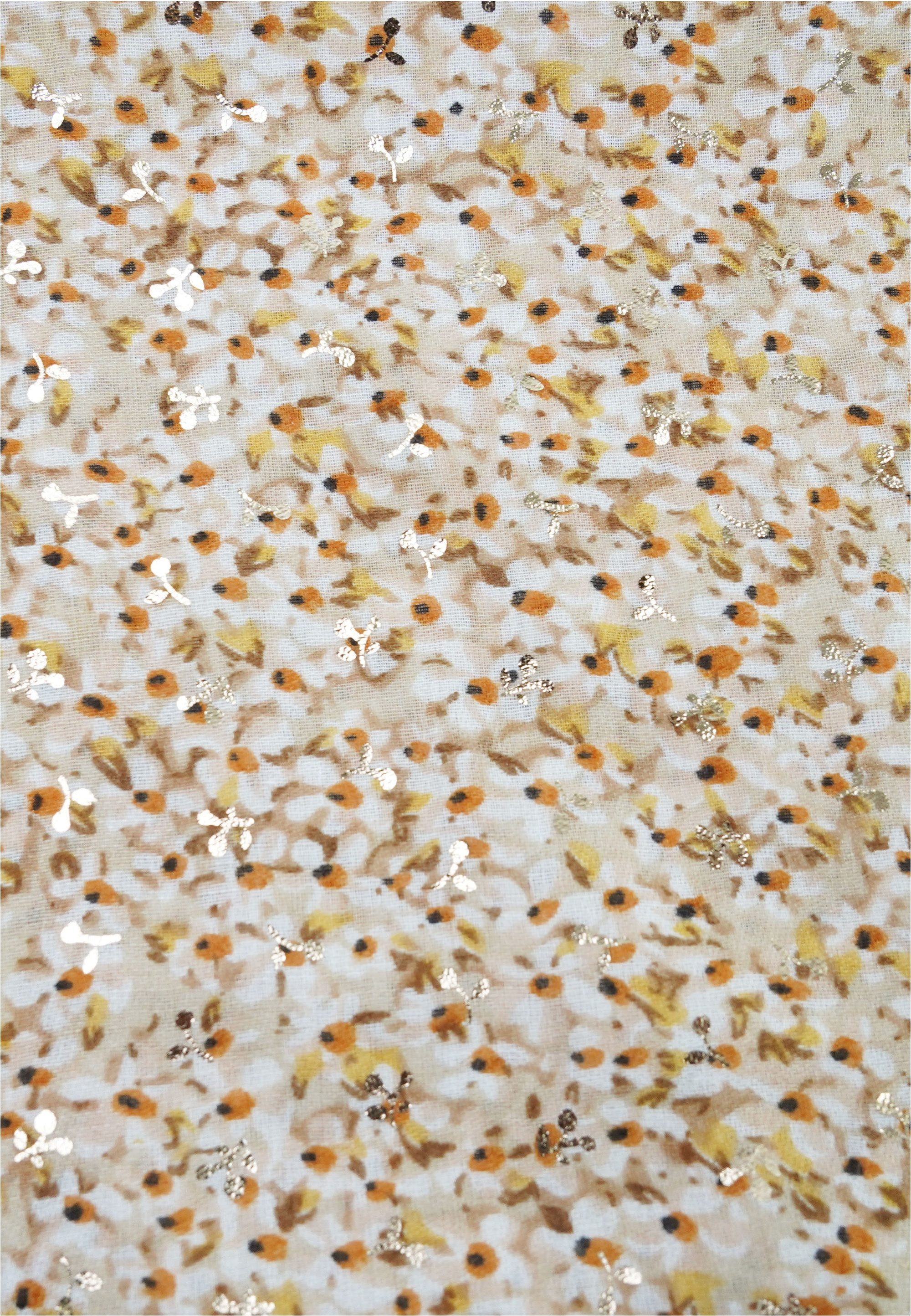 Harpa Modeschal PEPPER, mit floralem Allover-Print und Metallic-Effekt