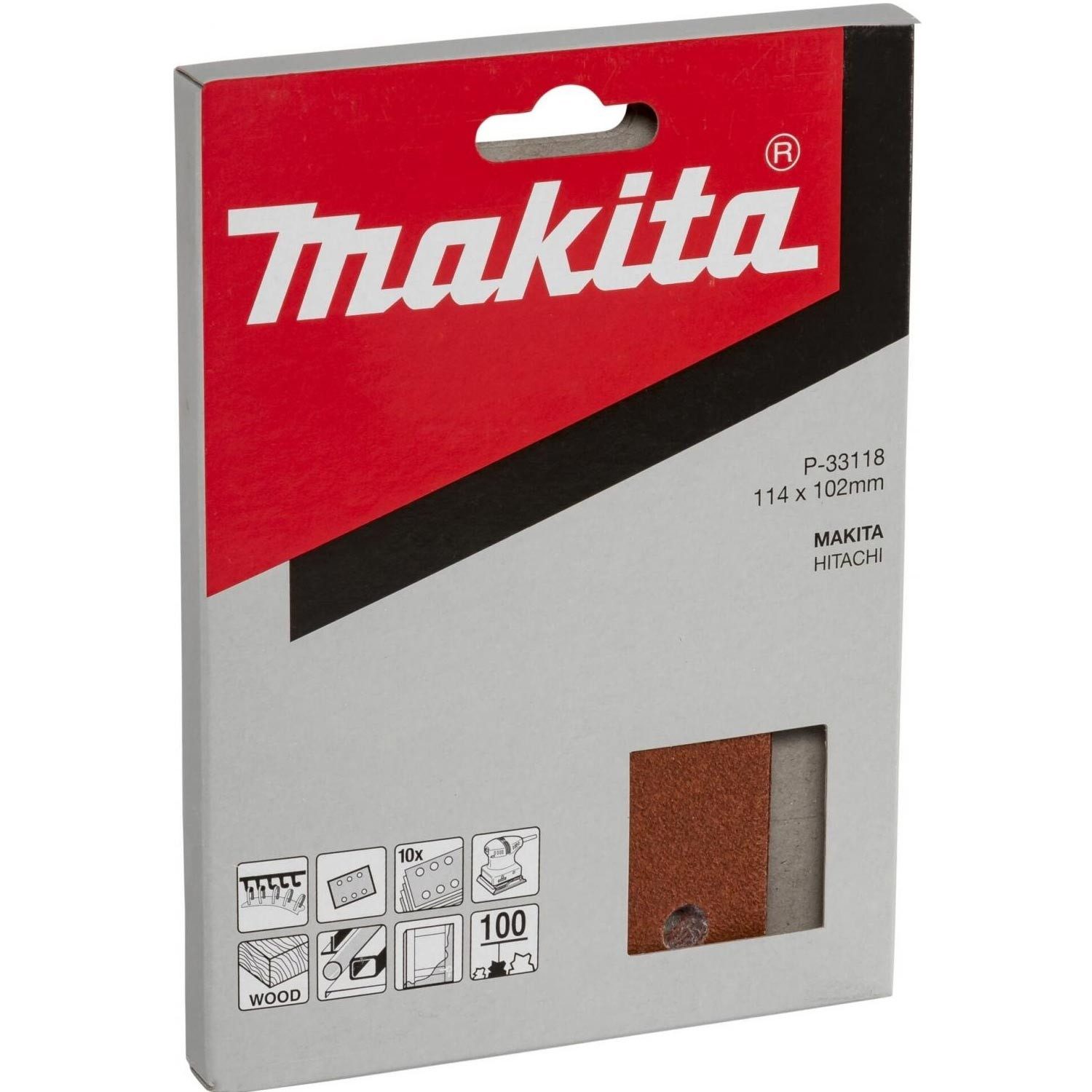 Makita Trennscheiben P-33118 Schleifpapier Klett 102x114mm