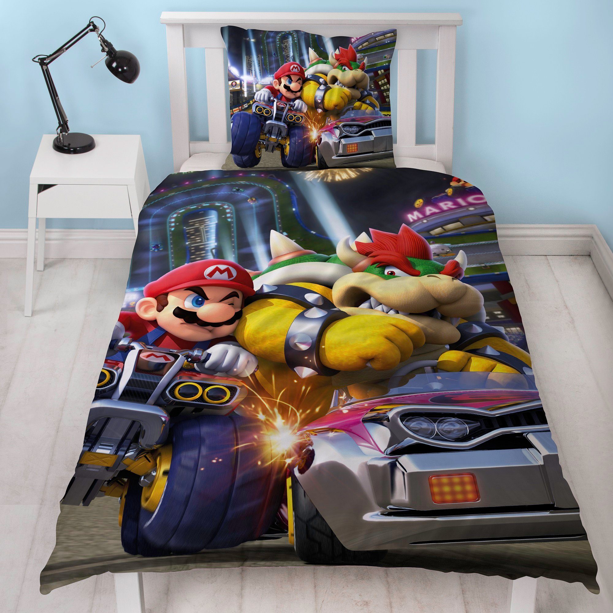 Familando Kinderbettwäsche Nintendo Super Mario Kart günstig online kaufen