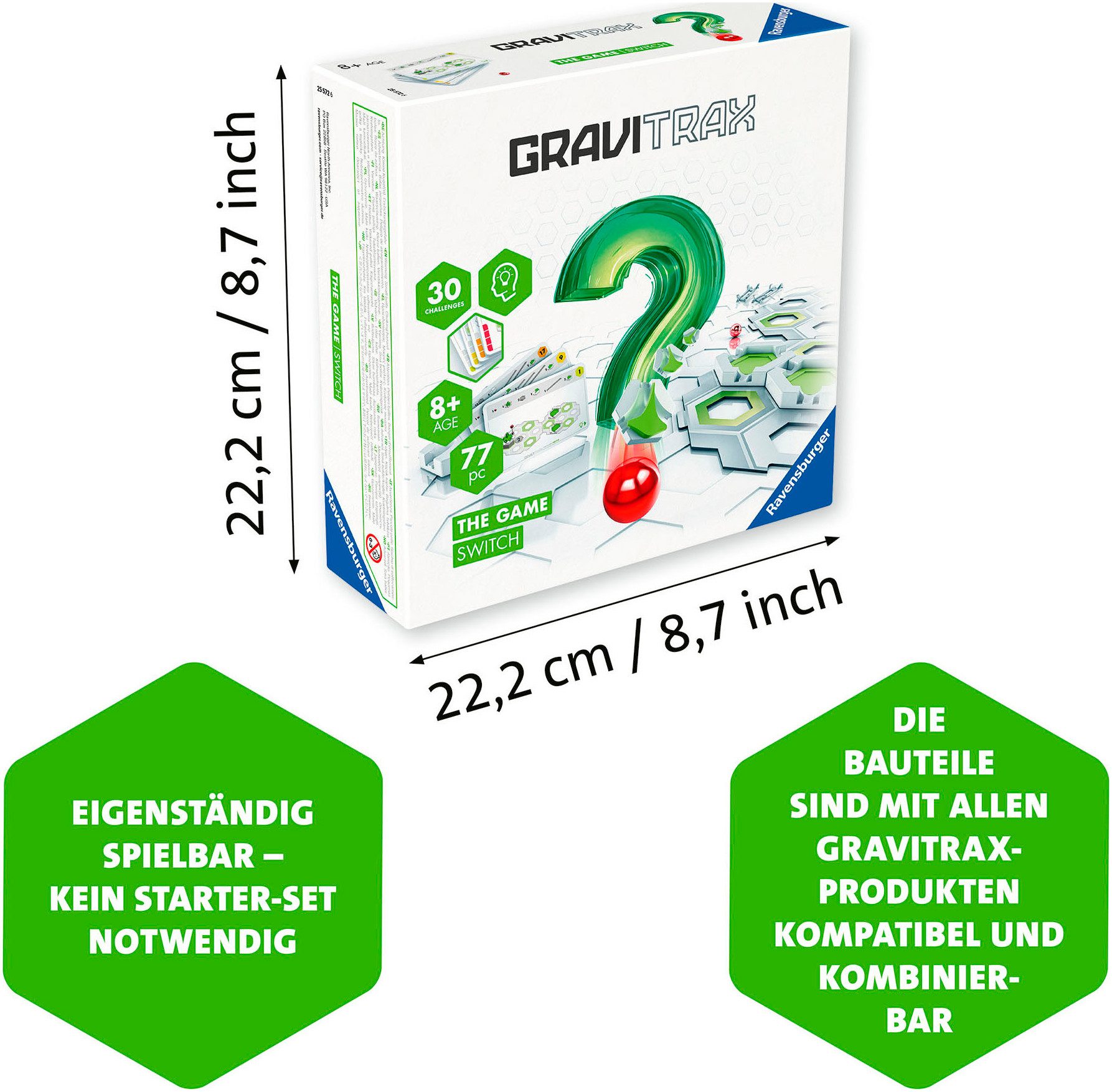 Ravensburger Spiel GraviTrax THE GAME, Switch, Rätselspiel, Made in Europe