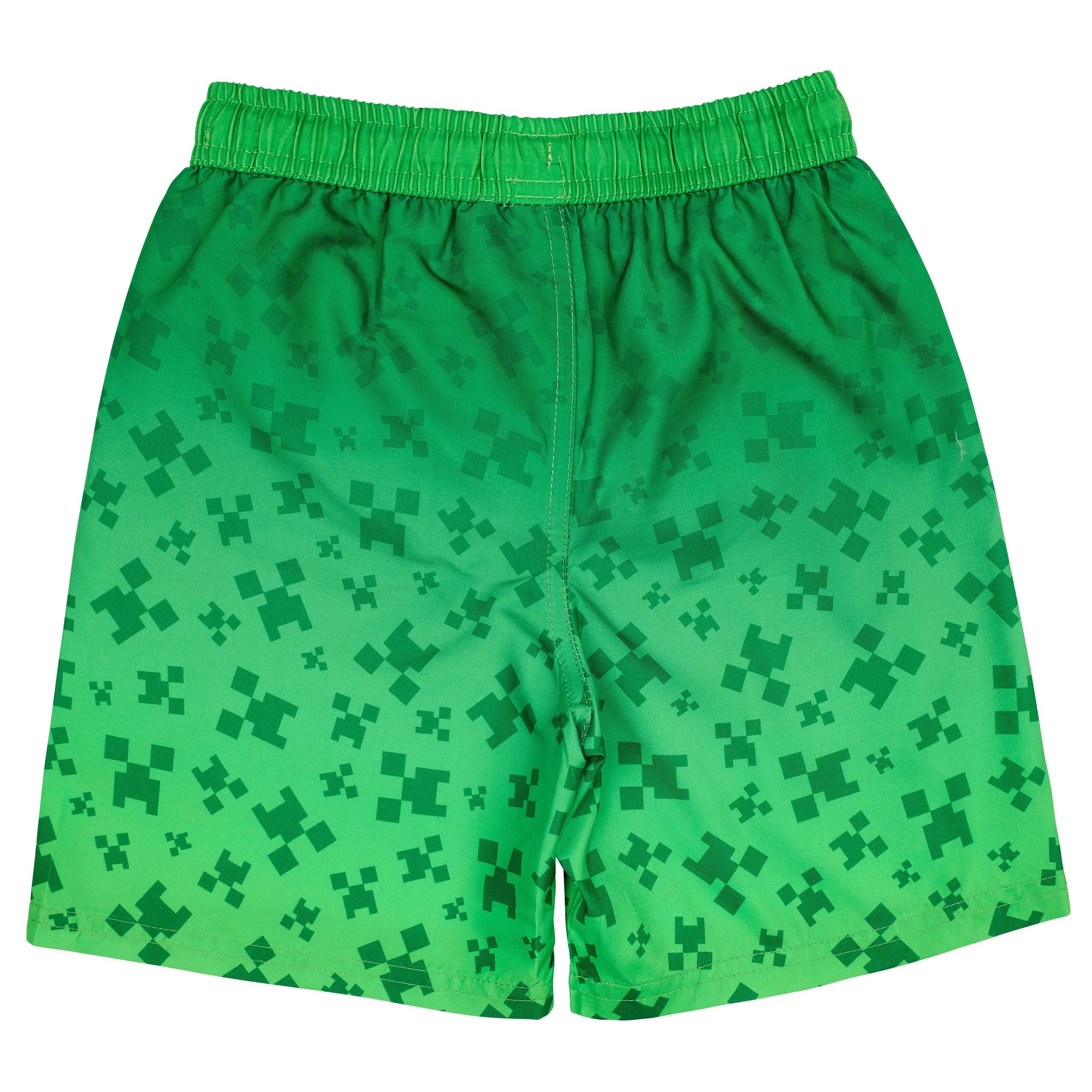 Minecraft Badehose Minecraft Badeshort Badehose Schwimmhose Jungen Creeper