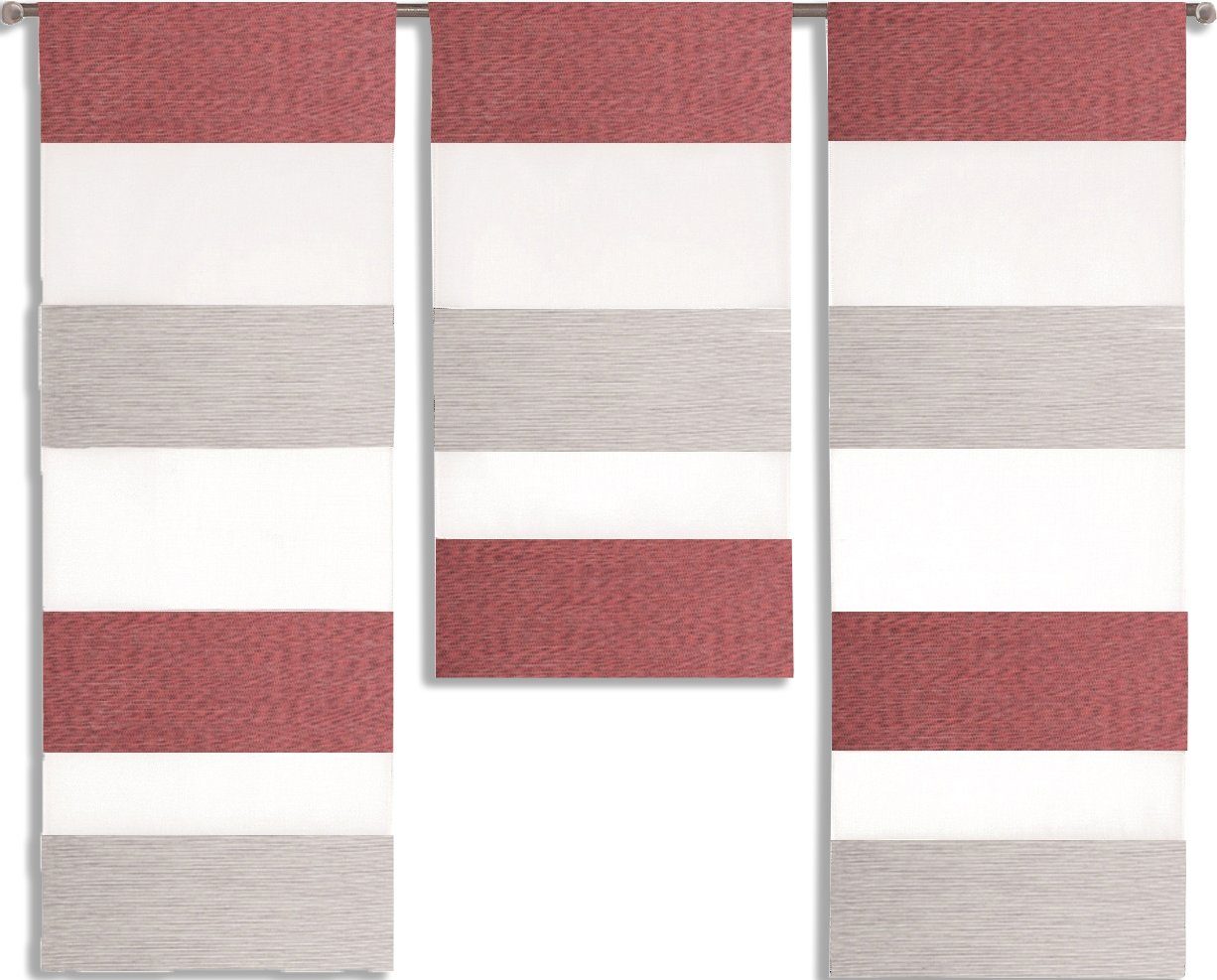 EXPERIENCE Scheibengardine 3er Set Miniflächen Scheibengardine Küchengardin günstig online kaufen