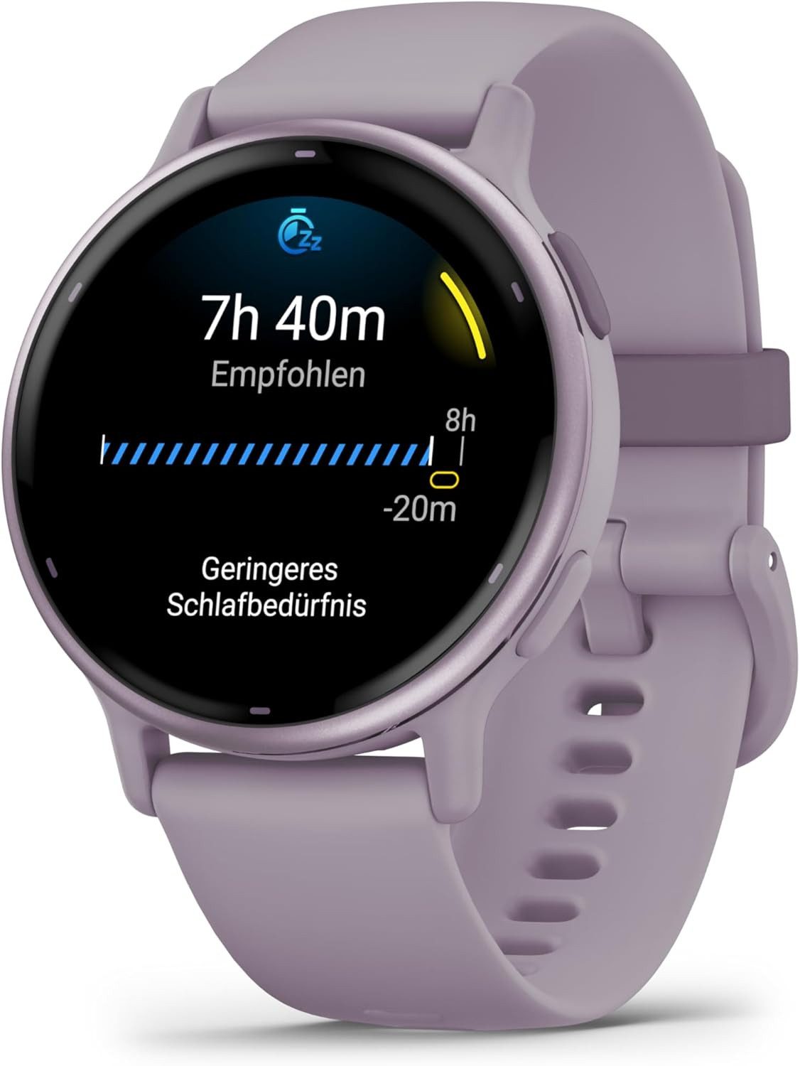 Garmin Herren"s Damen"s Intelligentes Fitness-Tracking für Gesundheit Smartwatch (2,5 cm/1,2 Zoll, Android/iOS), GPS & Gesundheitsfunktionen mit Herzfrequenz, Schlaf & Sport-Apps