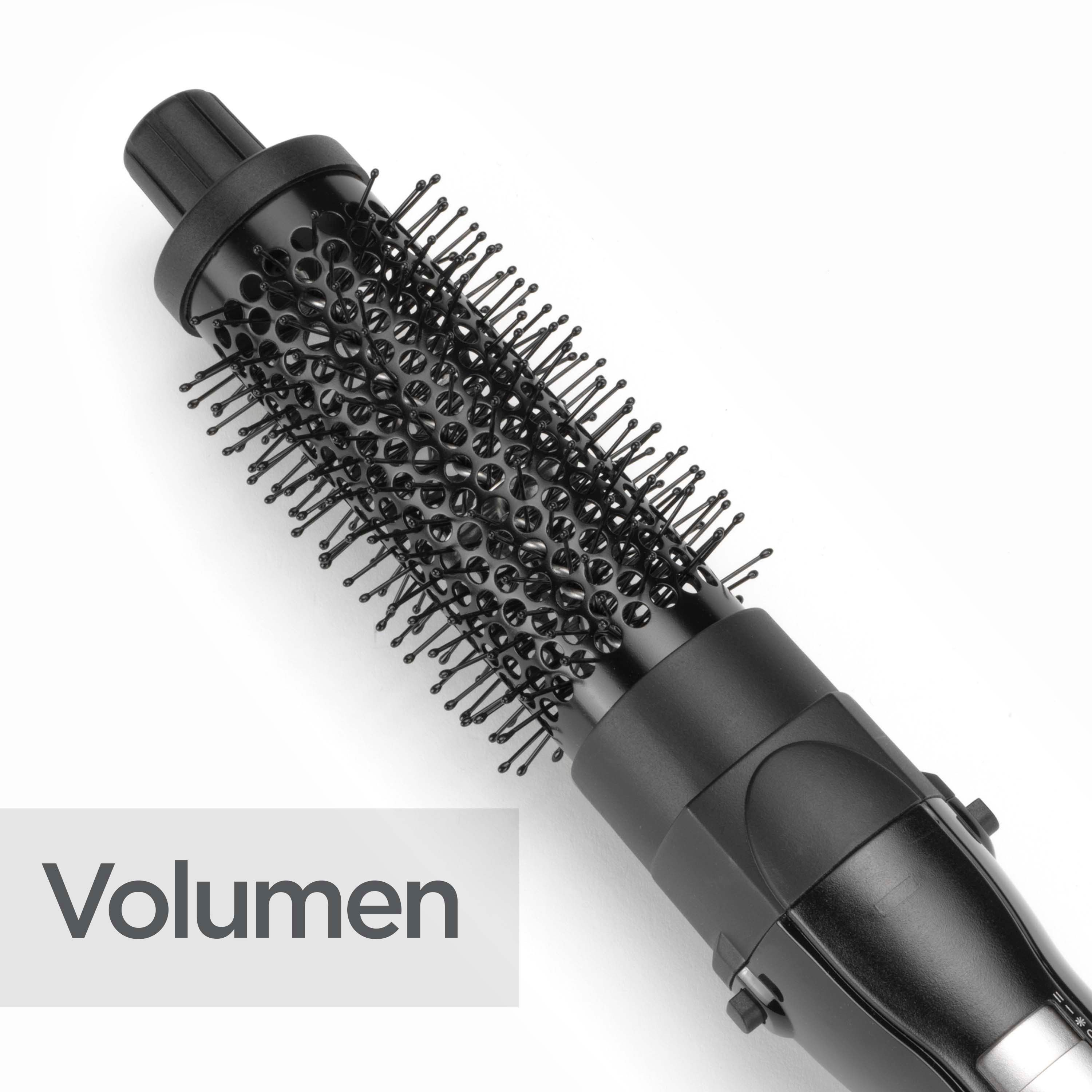 BaByliss Warmluftbürste BaByliss Shape & Smooth Warmluftbürste für kurze Haare, AS82E, 800 W, Rundbürstenföhn mit 2 Aufsätzen für Volumen und Fülle schwarz