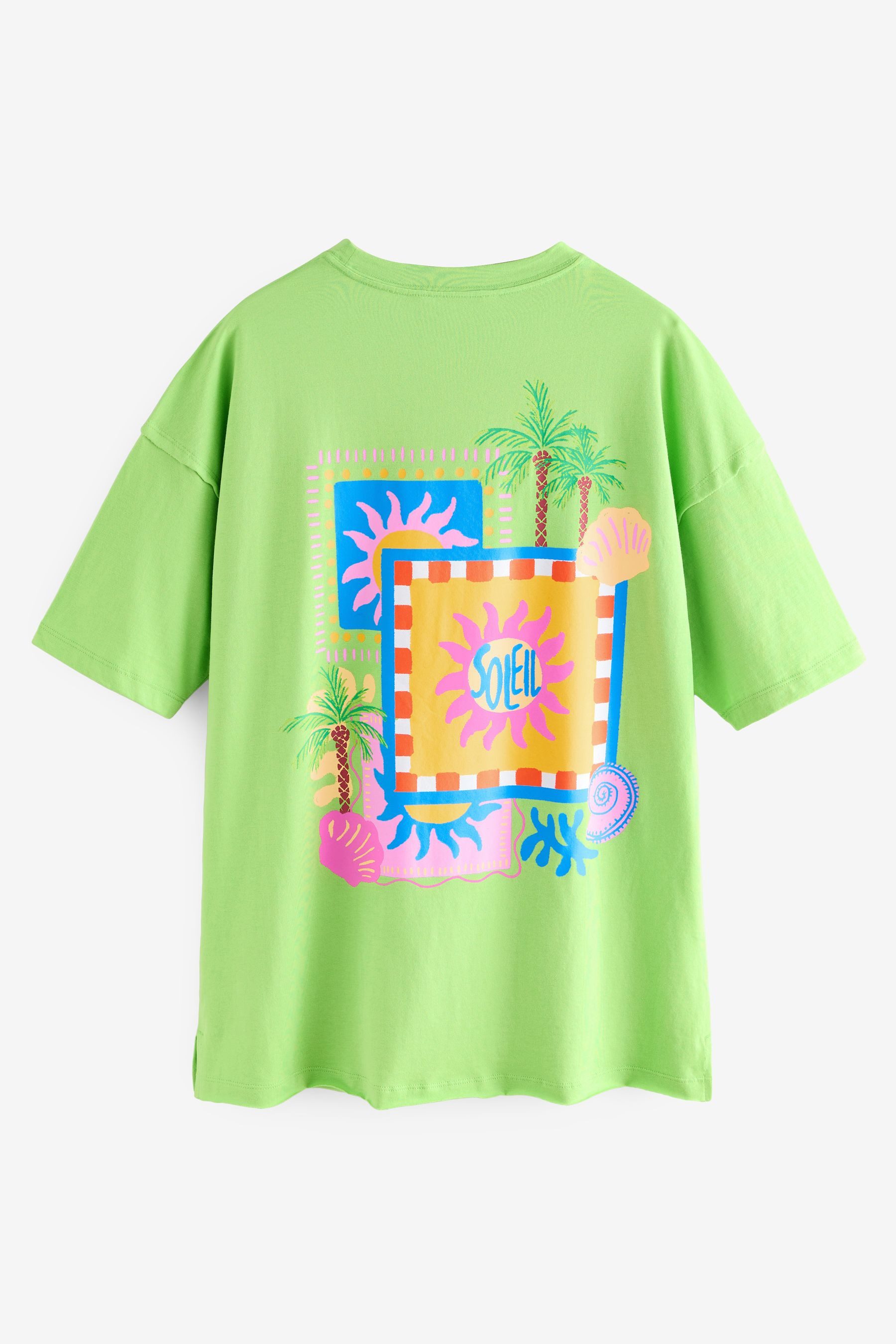 Next T-Shirt Relaxed Fit T-Shirt mit Nahtdetails im Skater-Stil (1-tlg) günstig online kaufen