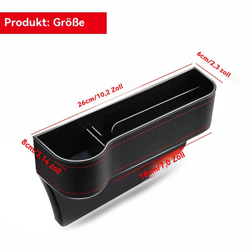 PODOFO Organizer 2 Stück Auto Aufbewahrungsbox, Leder Autositz Gap Aufbewah günstig online kaufen