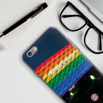 DeinDesign Handyhülle FC Bayern München Regenbogen Stadion Allianz Arena Rainbow, Apple iPhone 6 Silikon Hülle Bumper Case Handy Schutzhülle