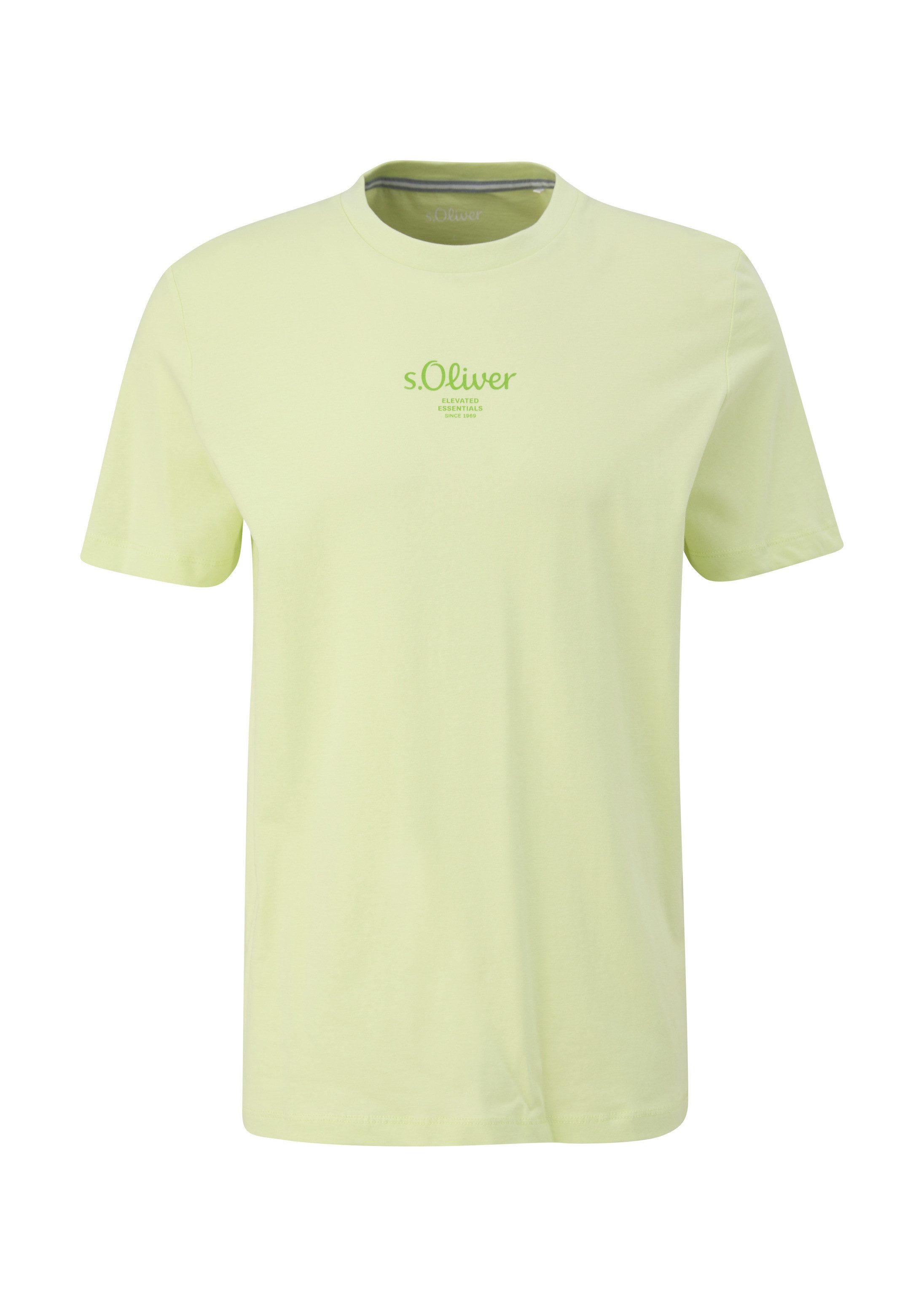 s.Oliver Kurzarmshirt T-Shirt T-Shirt mit Logo-Print