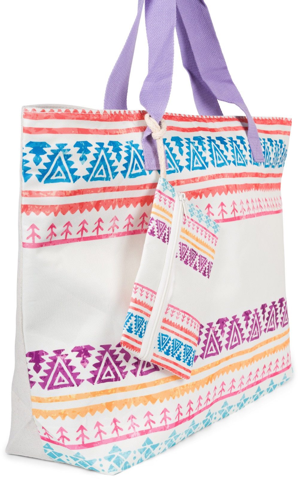 styleBREAKER Strandtasche Strandtasche Azteken Muster - Boho (1-tlg)