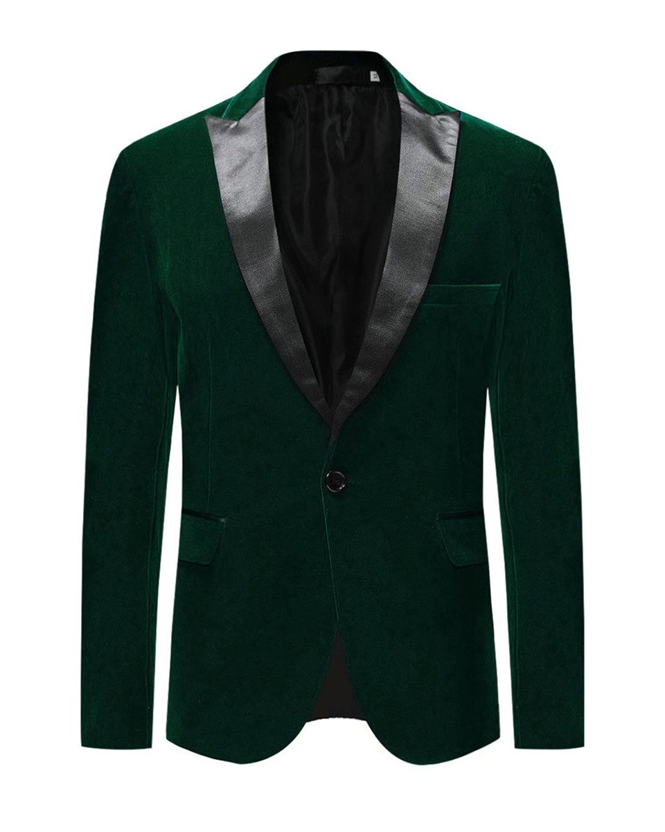 Allthemen Smokingsakko Herren Sakko in Samt Optik Smokingjacke Slim Fit günstig online kaufen