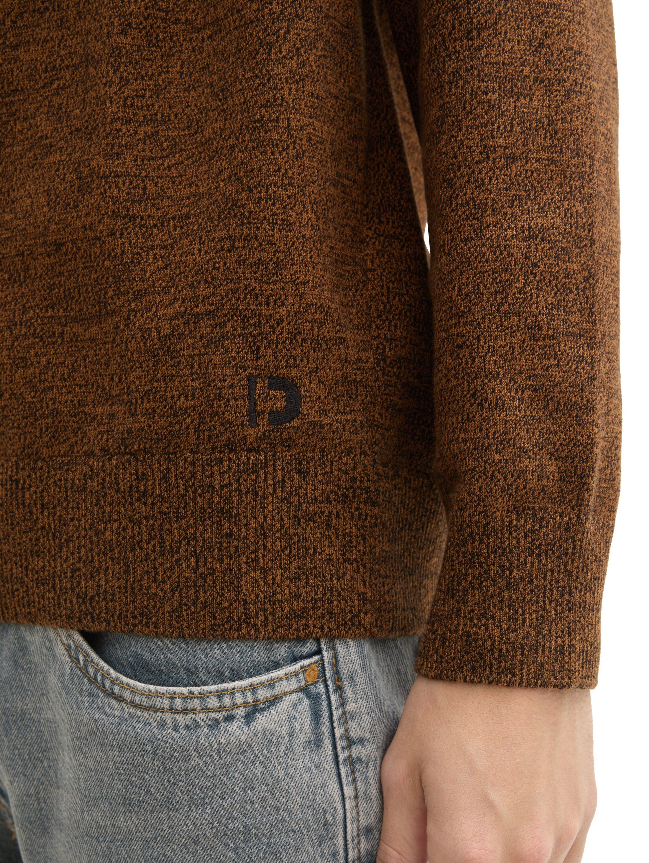 TOM TAILOR Denim Strickpullover in melierter Optik