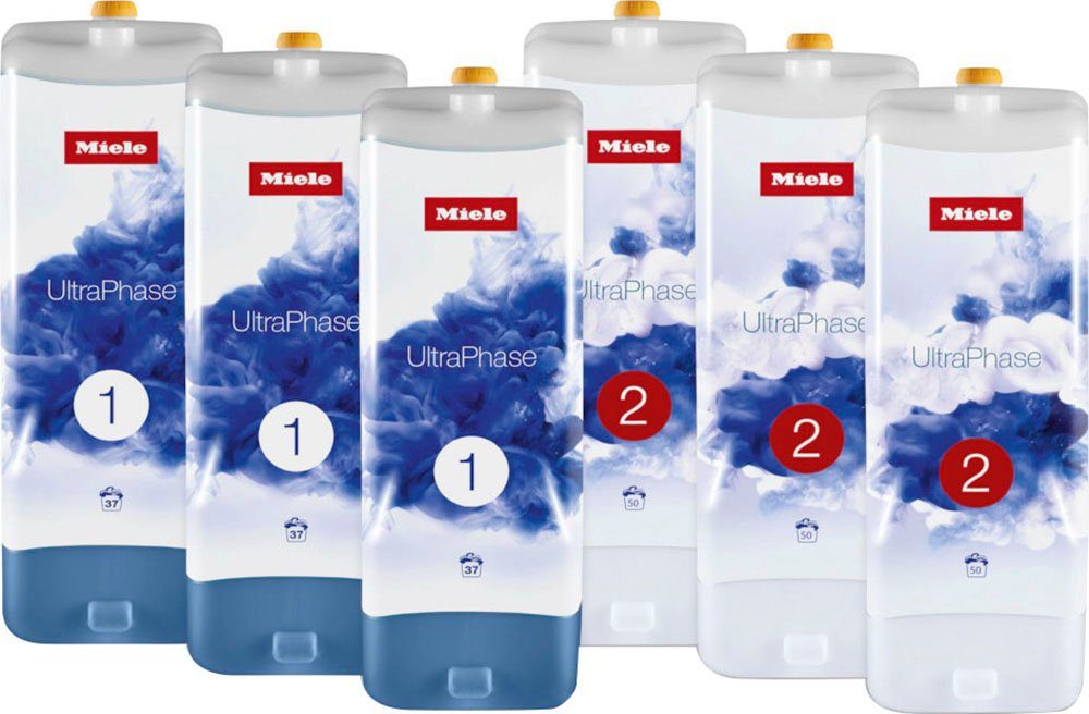 Miele Set 6x Miele UltraPhase Feinwaschmittel (bestehend aus UltraPhase 1 und 2 – Halbjahresvorrat)