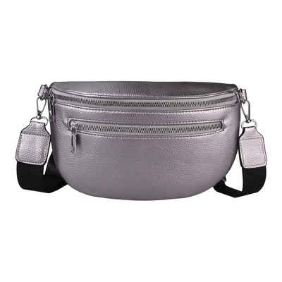 ITALYSHOP24 Bauchtasche Damen Gürteltasche Hüfttasche Bodybag Handytasche, als Schultertasche, CrossOver, Umhängetasche tragbar