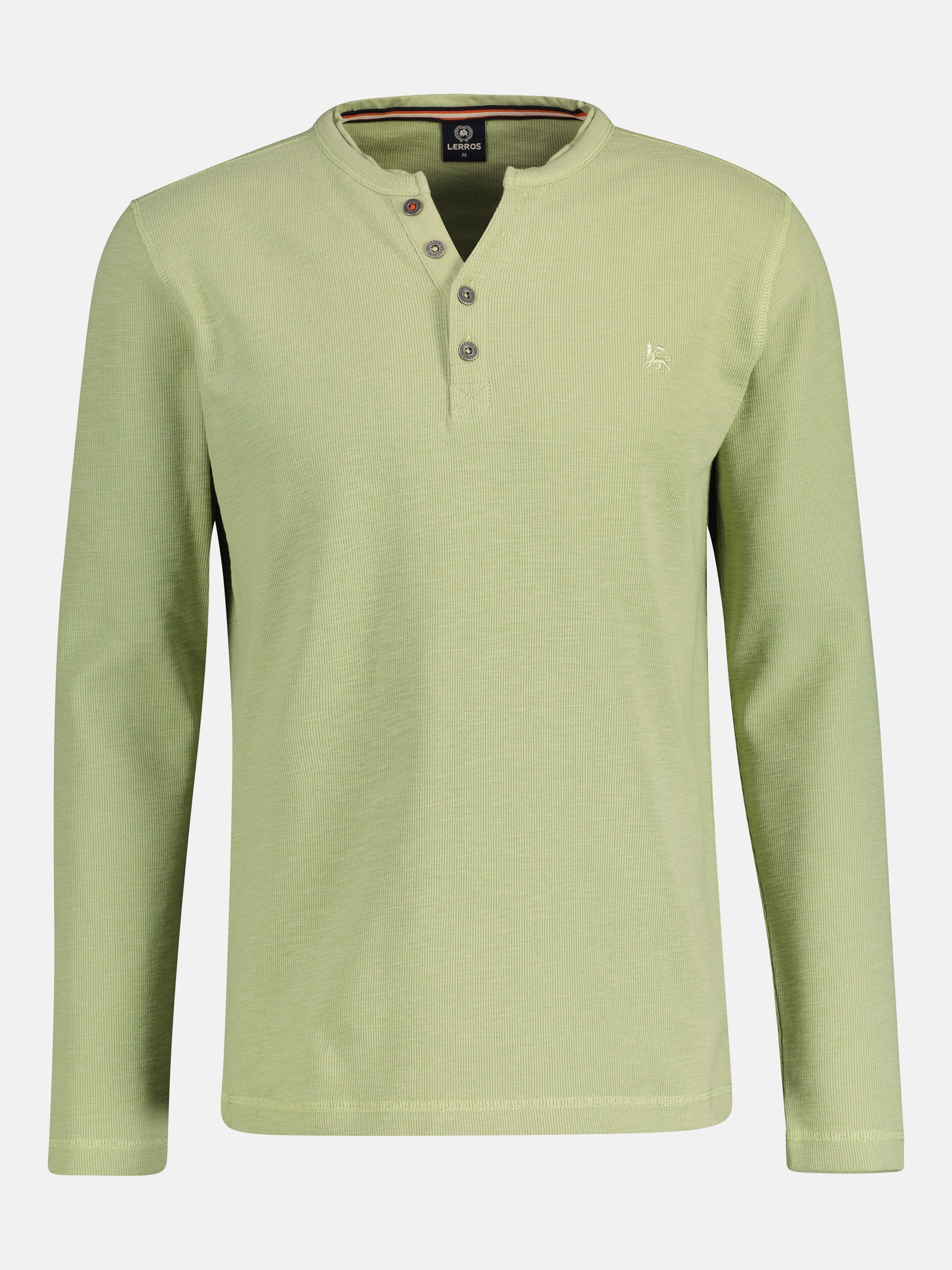 LERROS Sweatshirt LERROS Langarmserafino mit Logostitching