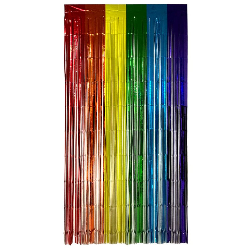MICA Aufblasbares Partyzubehör Partyvorhang bunt - ca. 182 x 100 cm
