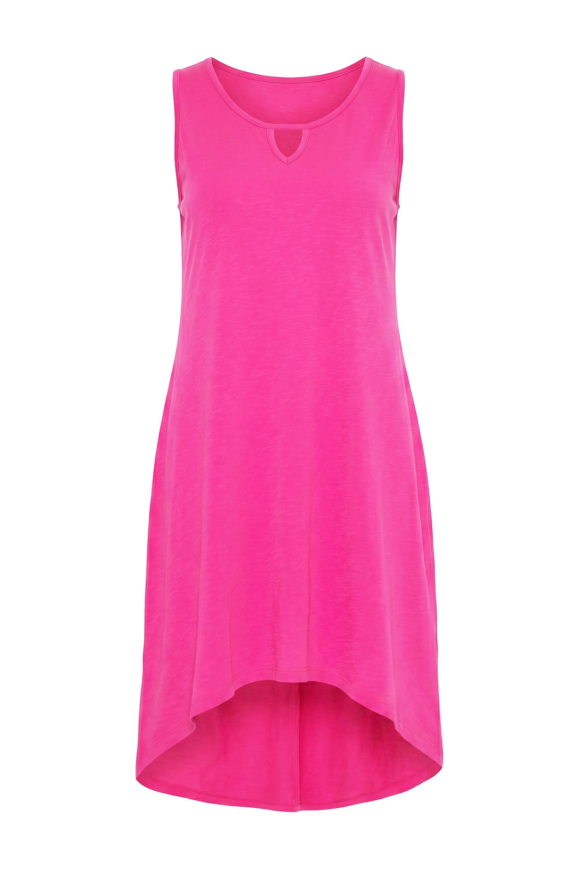 Angel of Style Jerseykleid Jersey-Midikleid ärmellose A-Linie Keyhole