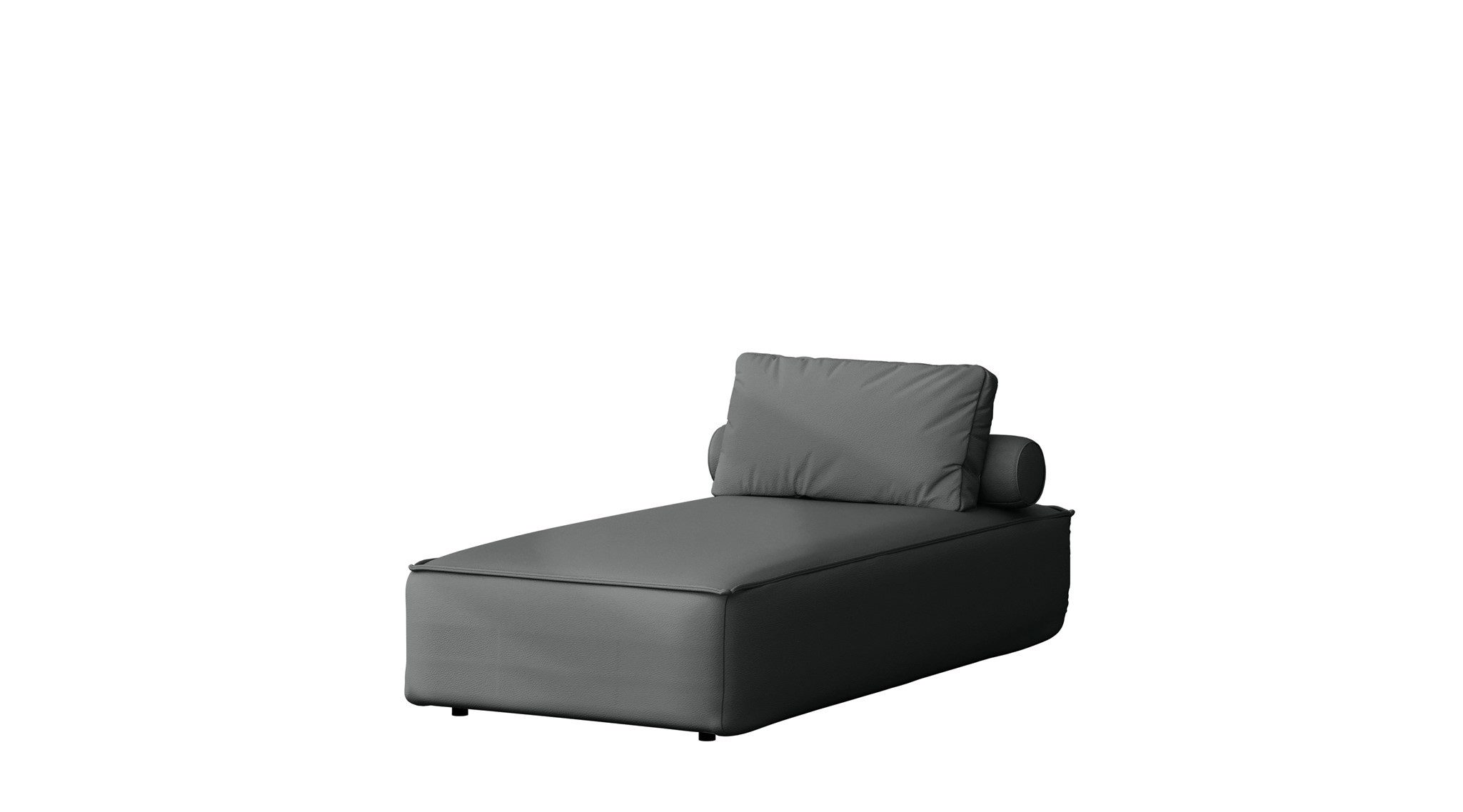 Fun Möbel Gartenliege Chaiselongue Sezlong Polsterliege SUMMER, Pflegeleichter und wetterfester Bezug, 1 St., inkl. Rückenkissen und Rollkissen