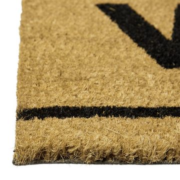 Fußmatte Fußmatte lang Kokos WELCOME, relaxdays, Höhe: 15 mm