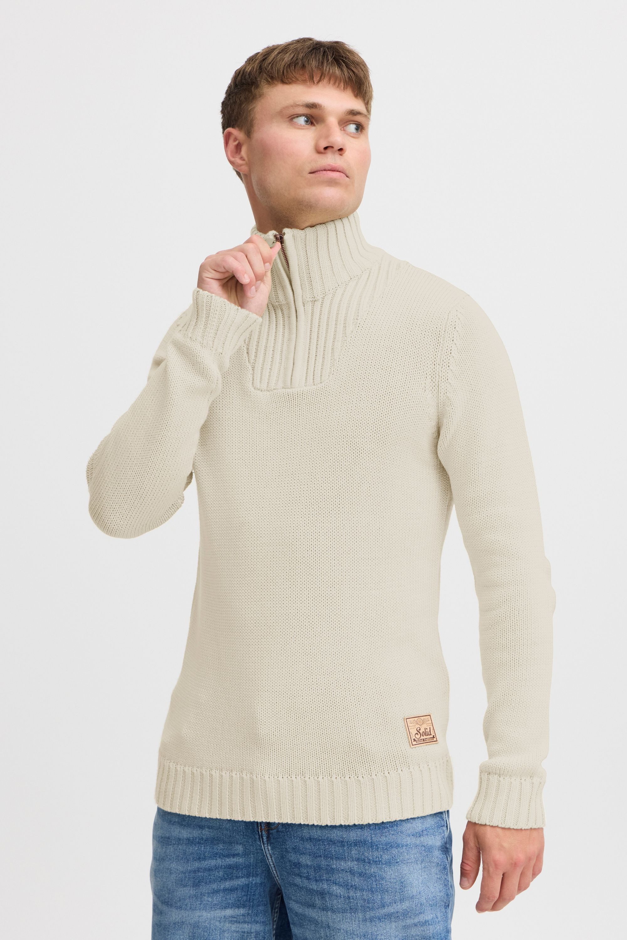 !Solid Troyer SDPetro Strickpulli mit hochabschließendem günstig online kaufen