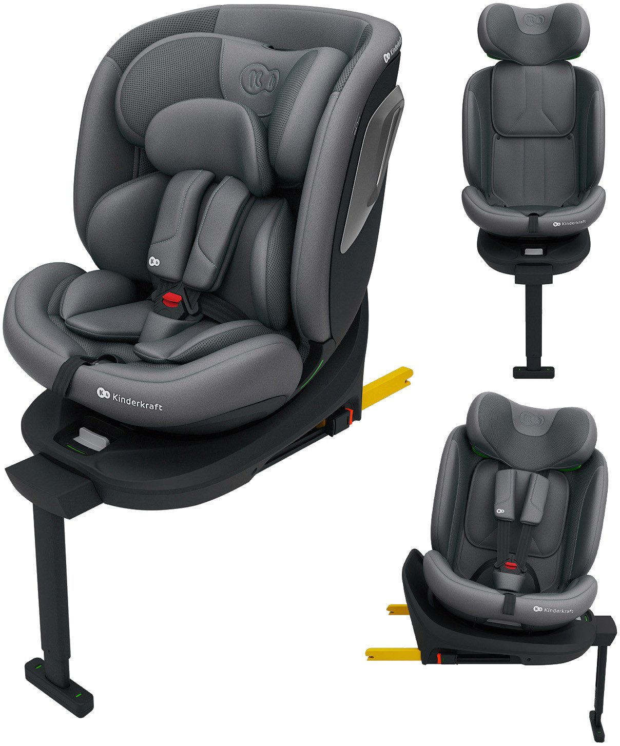 Kinderkraft Autokindersitz I-360 2 PLUS, ab: Geburt, bis: 12 Jahren, ab: 40 cm, bis: 150 cm, 360° – drehbarer Kindersitz