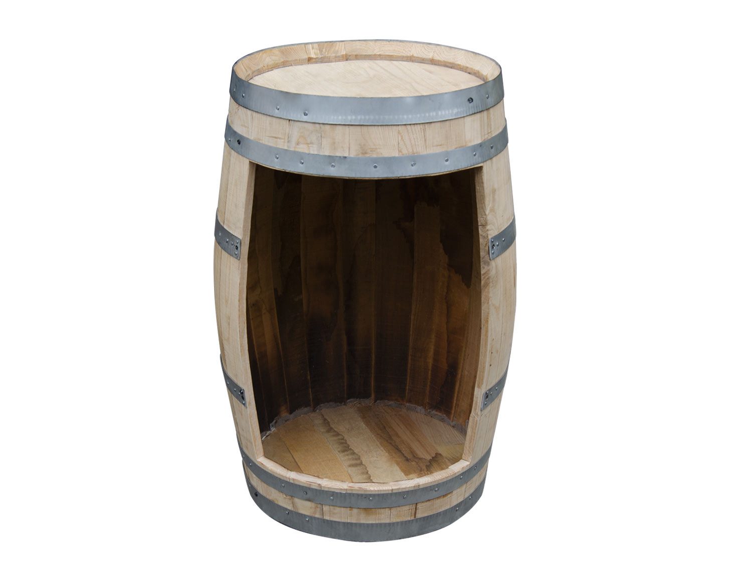 Temesso Weinschrank Kastanien Fass mit Öffnung - natur unbehandelt - 30-150 günstig online kaufen