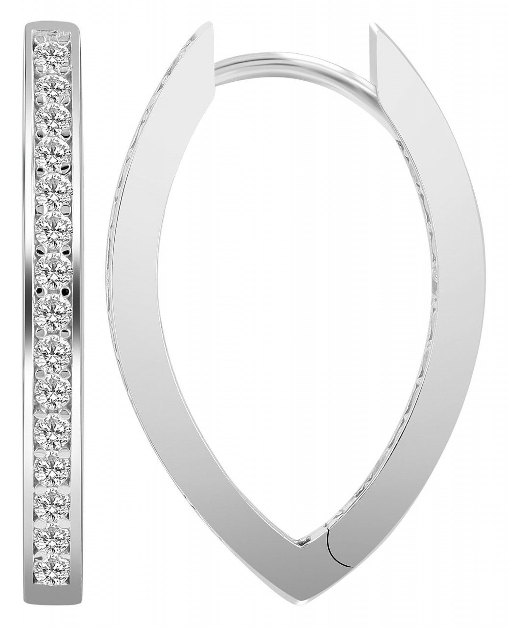 Adelia´s Paar Creolen Damen Creolen aus 925 Sterling Silber und Zirkonia günstig online kaufen