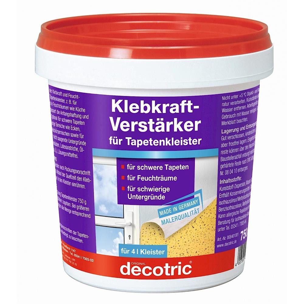 decotric® Kleister Klebkraft-Verstärker für Tapetenkleister 750g