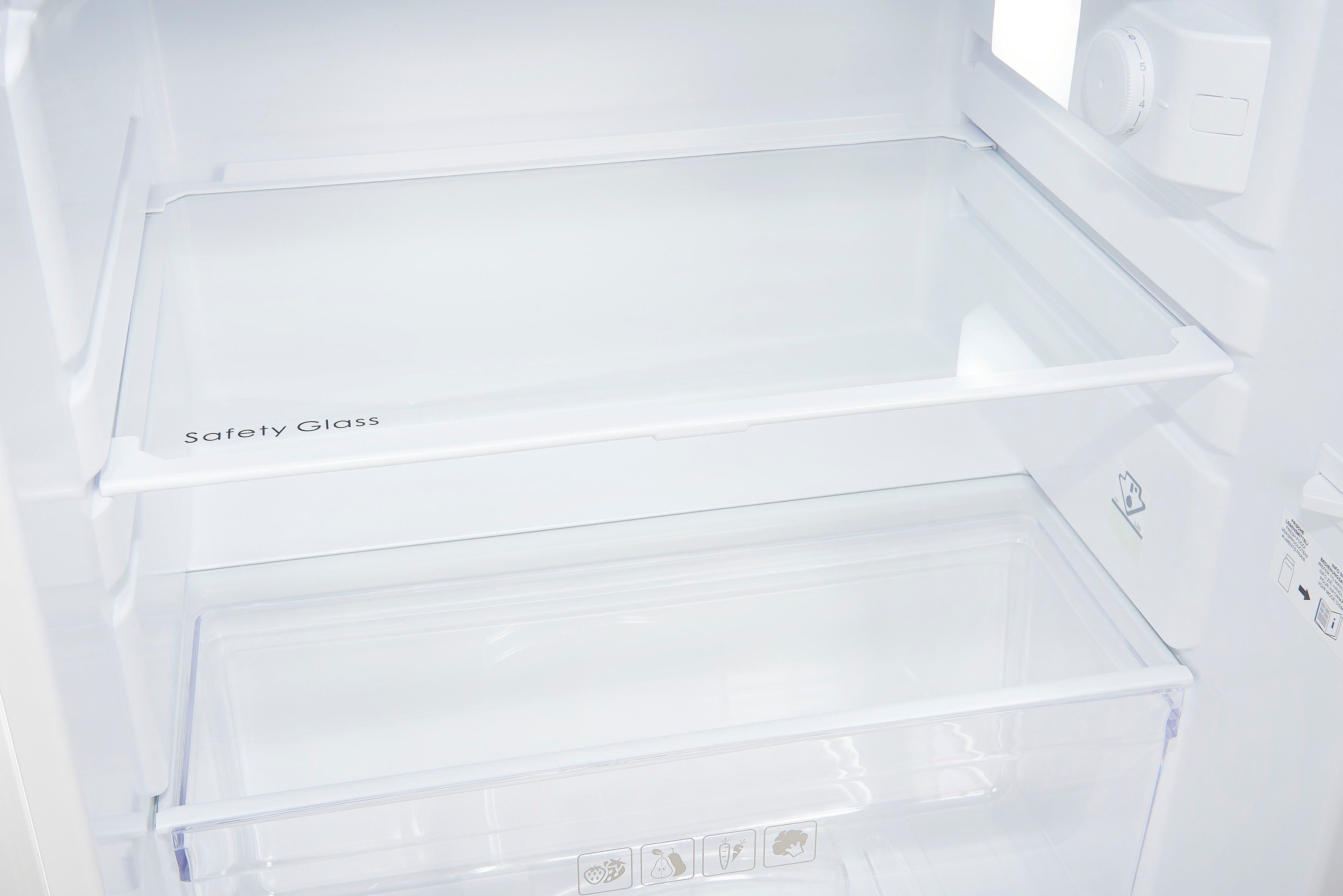 exquisit Kühlschrank 85,5 cm weiss, KS16-4-E-040E cm breit hoch, 55