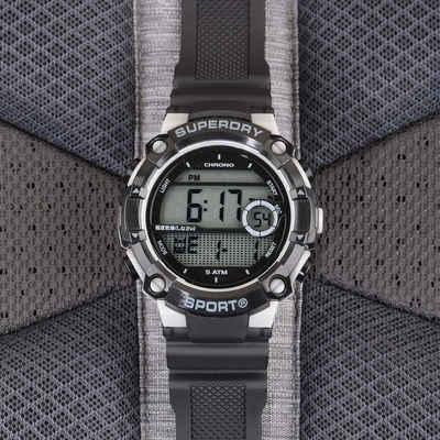 Superdry Digitaluhr, Superdry Armbanduhr SYG291BE