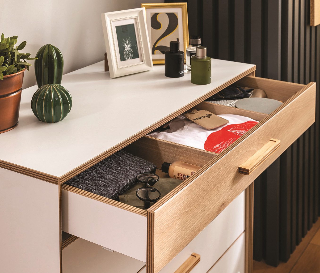 Möbel-Zeit Kommode MODERA mit 4 Schubladen