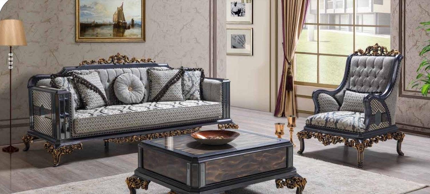 JVmoebel Sitzer Sofas Sofa 3+1 Sitzer Sofagarnitur Luxus Gruppe Sofa