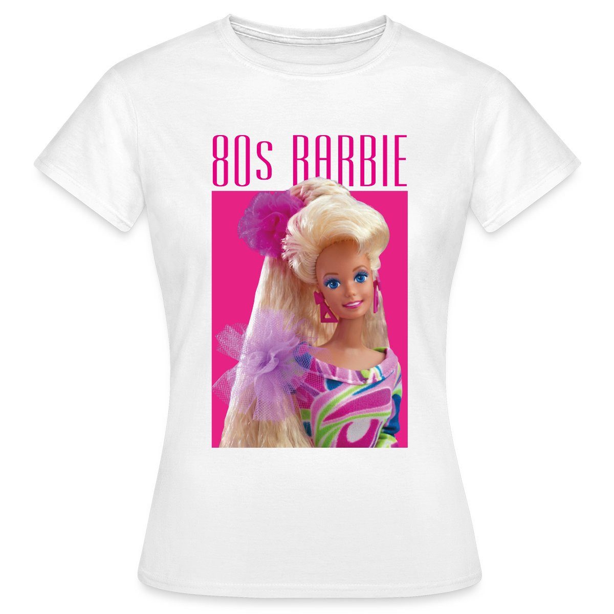 Spreadshirt T-Shirt Barbie Porträt Charakter 80er Barbie 80er Jahre Frauen günstig online kaufen